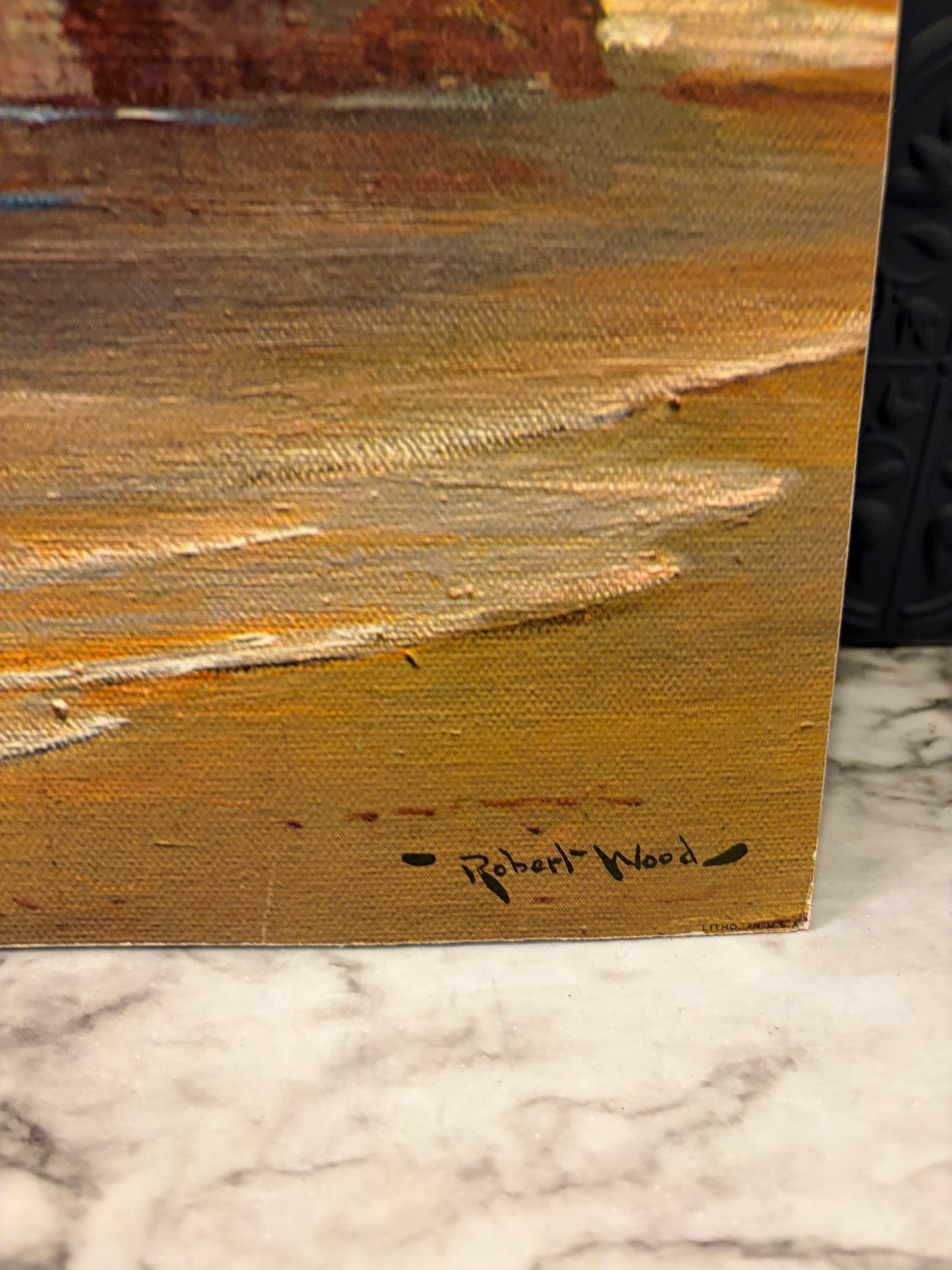 Sunset Shore Print on Board 16 x 20