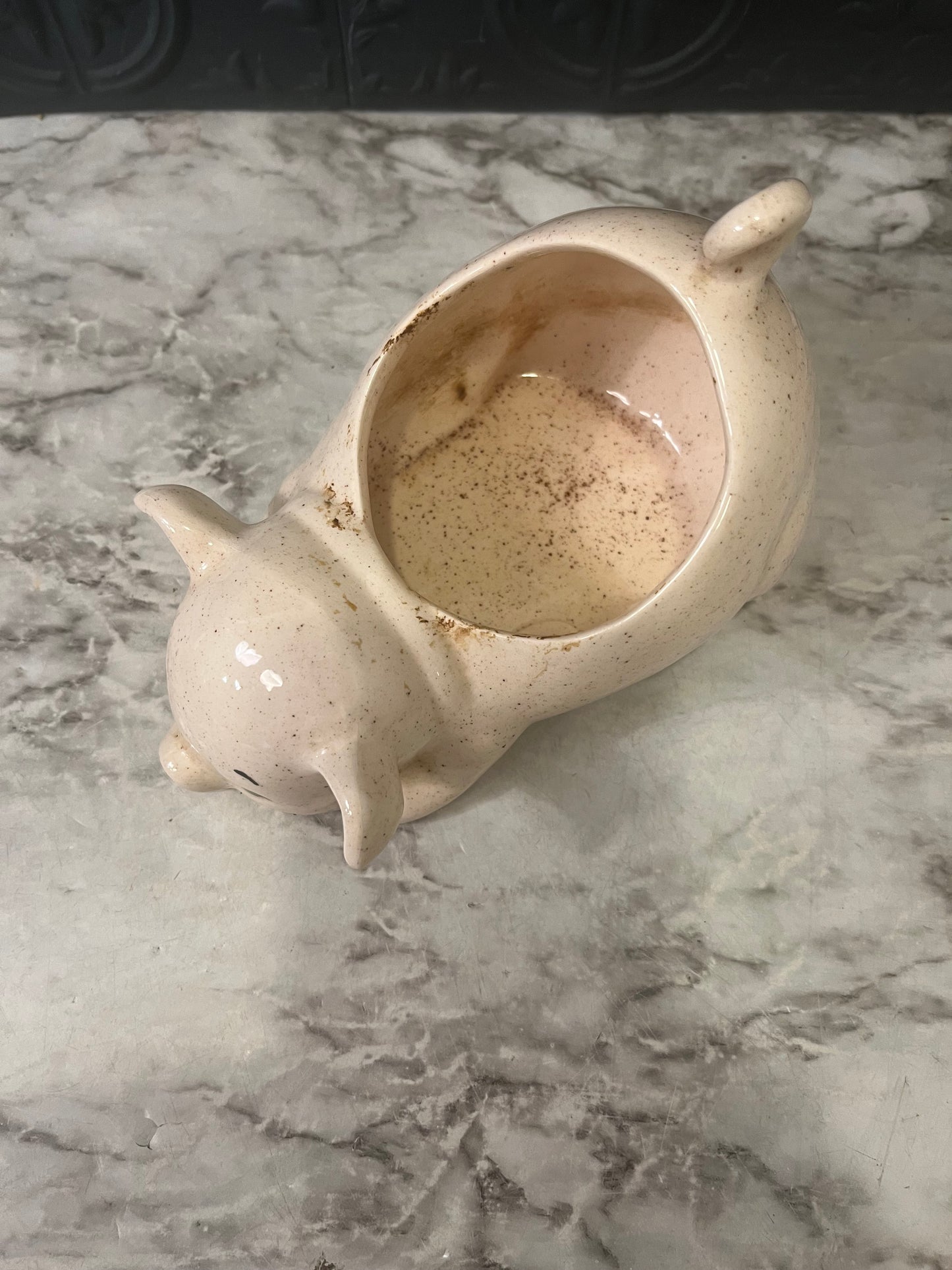 Vintage Kneeling Pig Planter