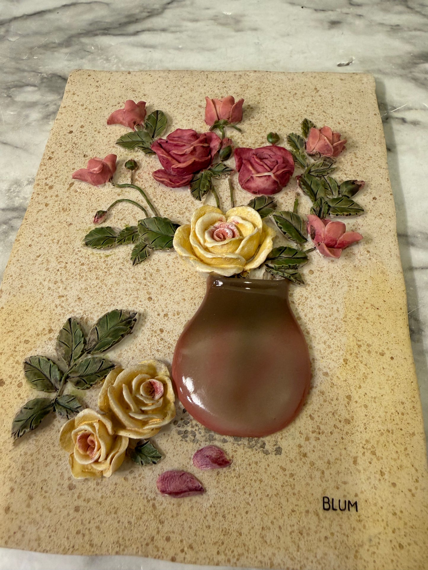 Cheri Blum 3D Floral Wall Hanging