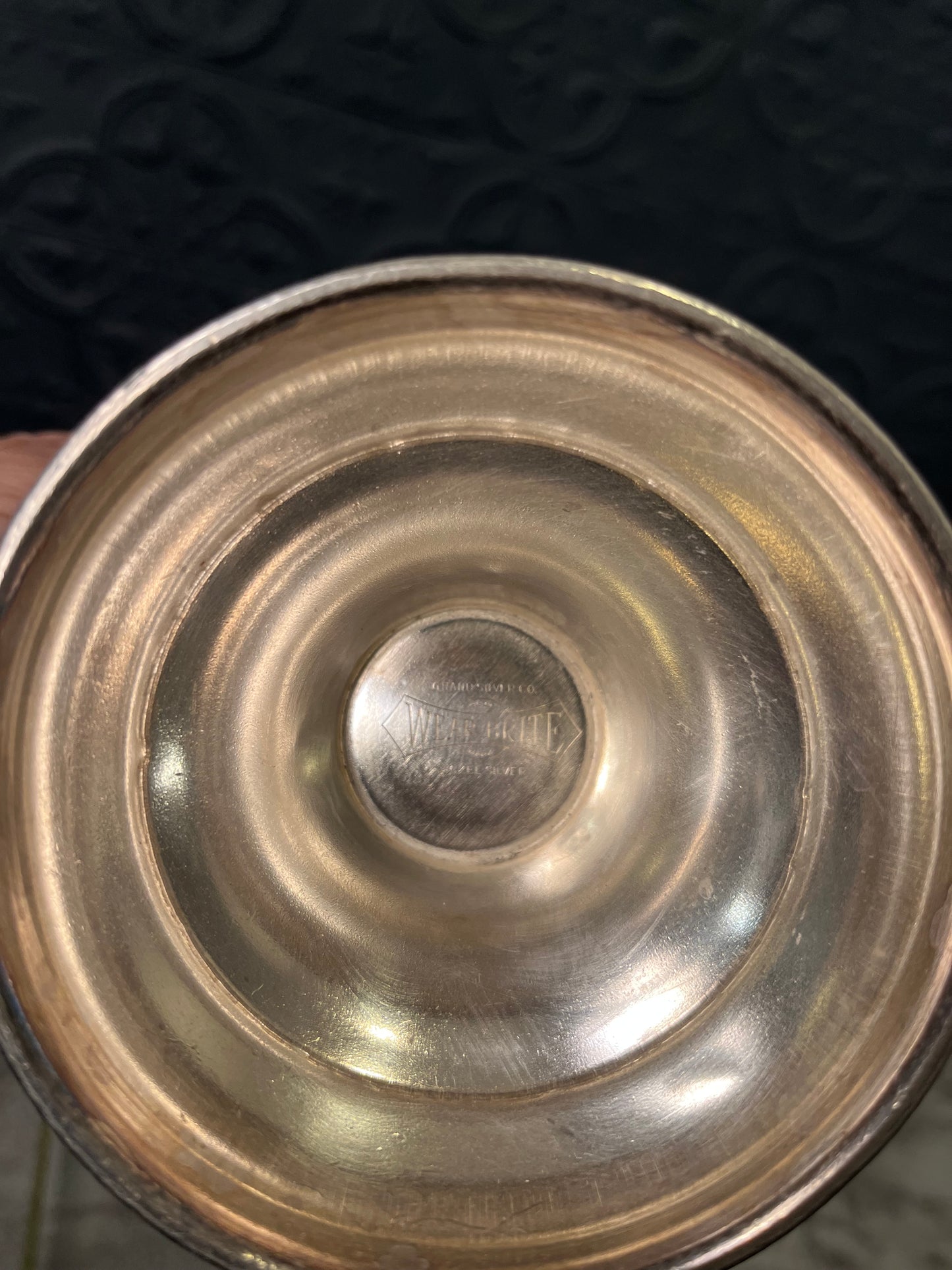 Wear Brite Nickel Silver Pedestal Bowl