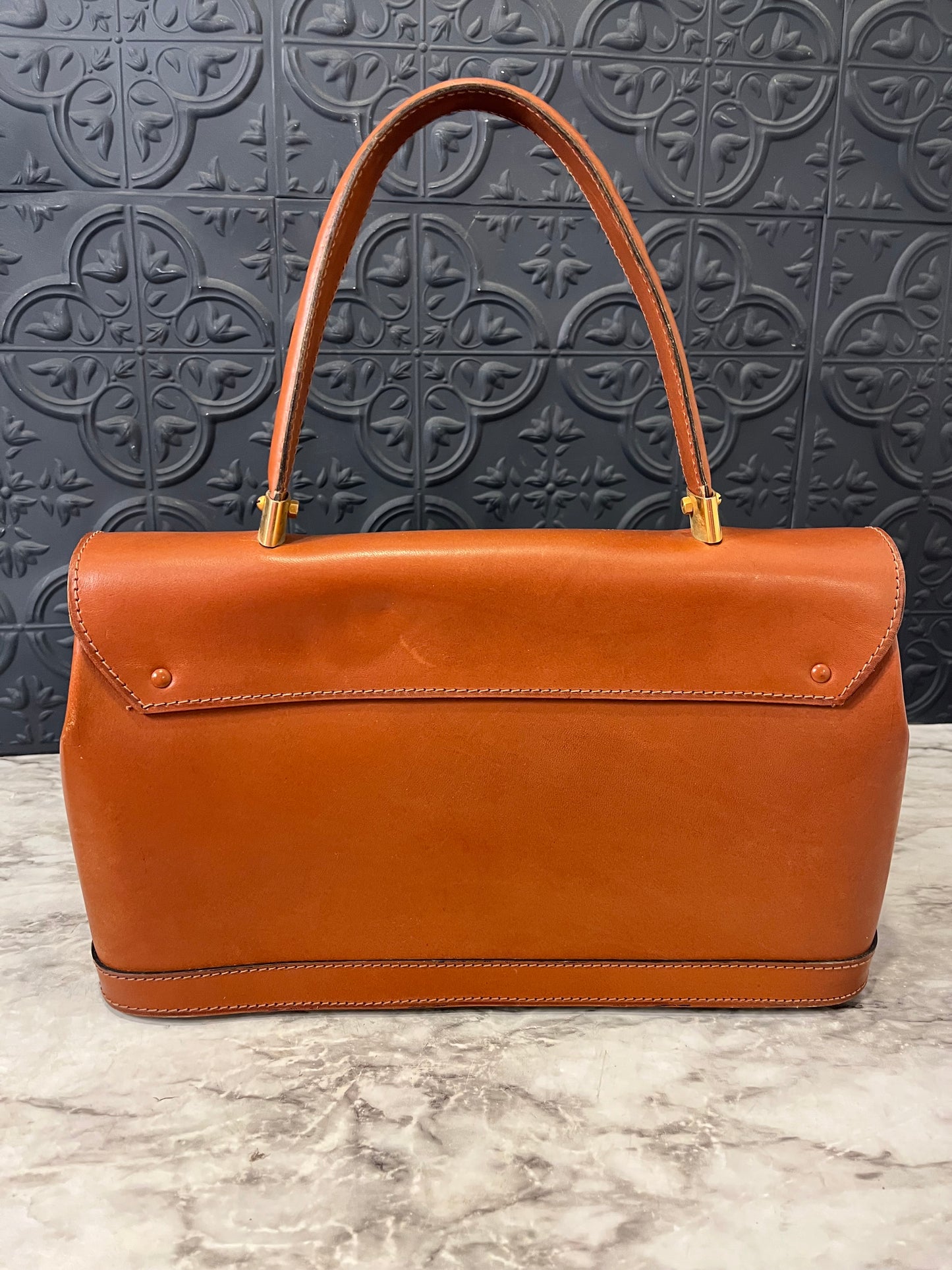 Neusteters Brown Leather Handbag