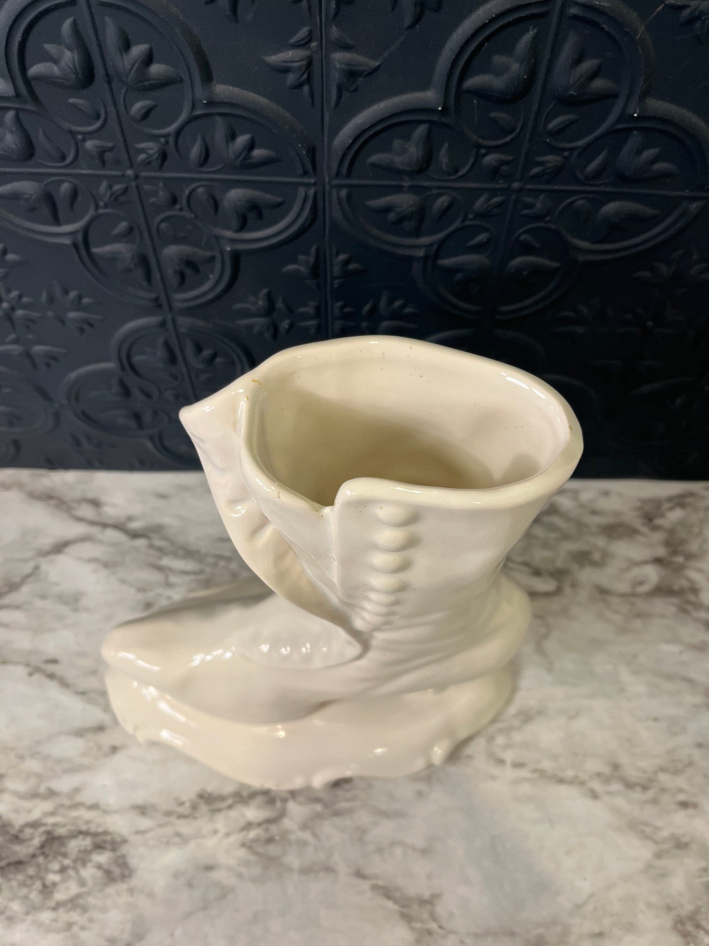 Vintage Ceramic Boot Vase AS IS