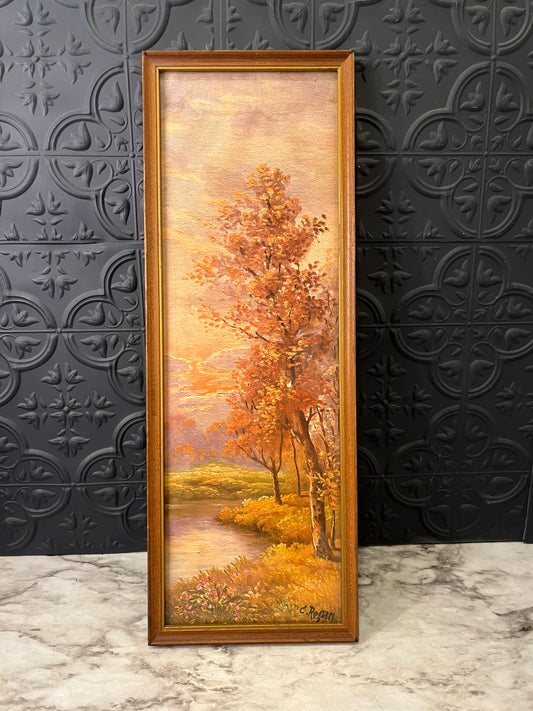 C Regan Framed  Season Print  Fall