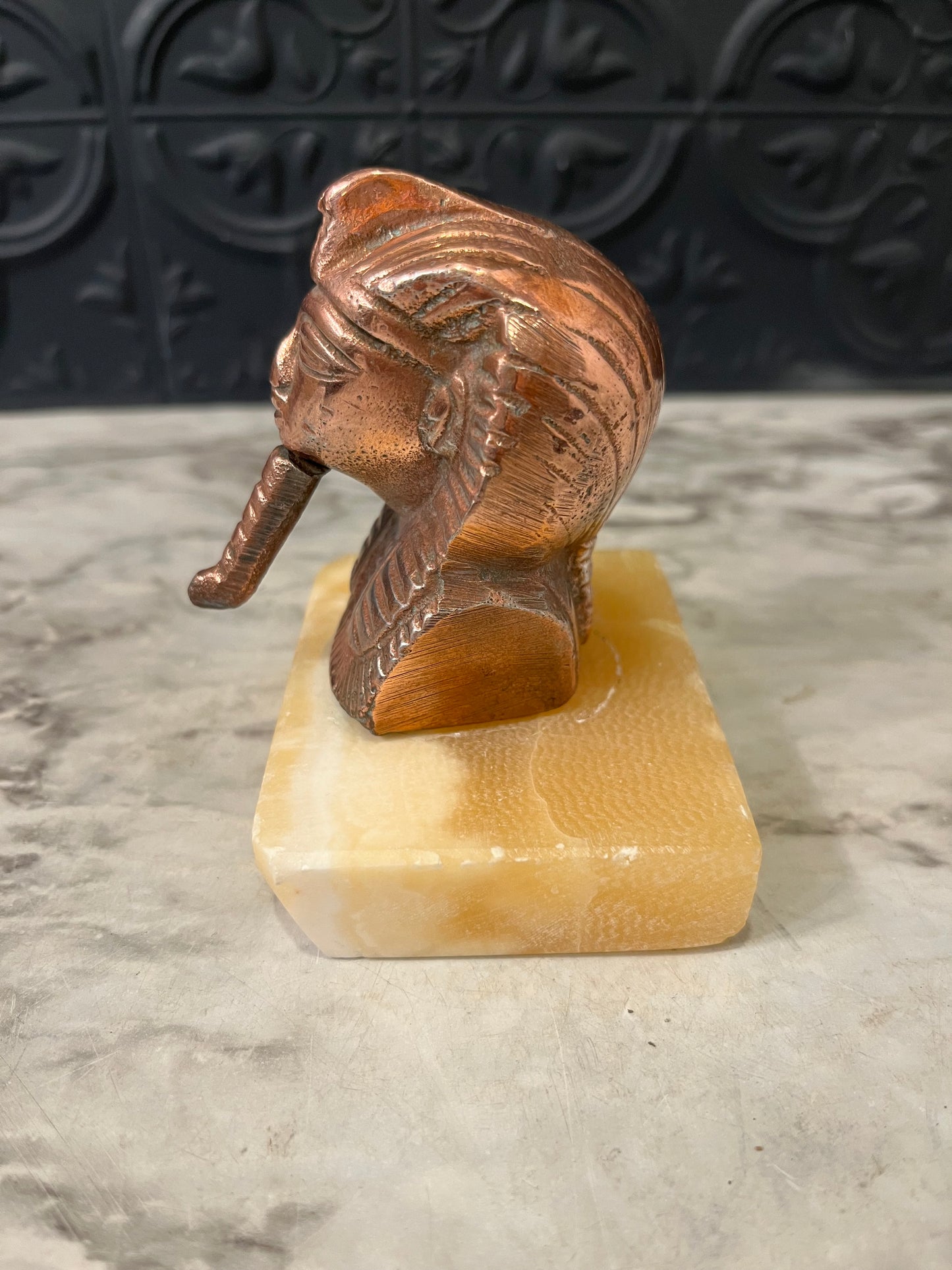 Pharaoh Bust on Stone base