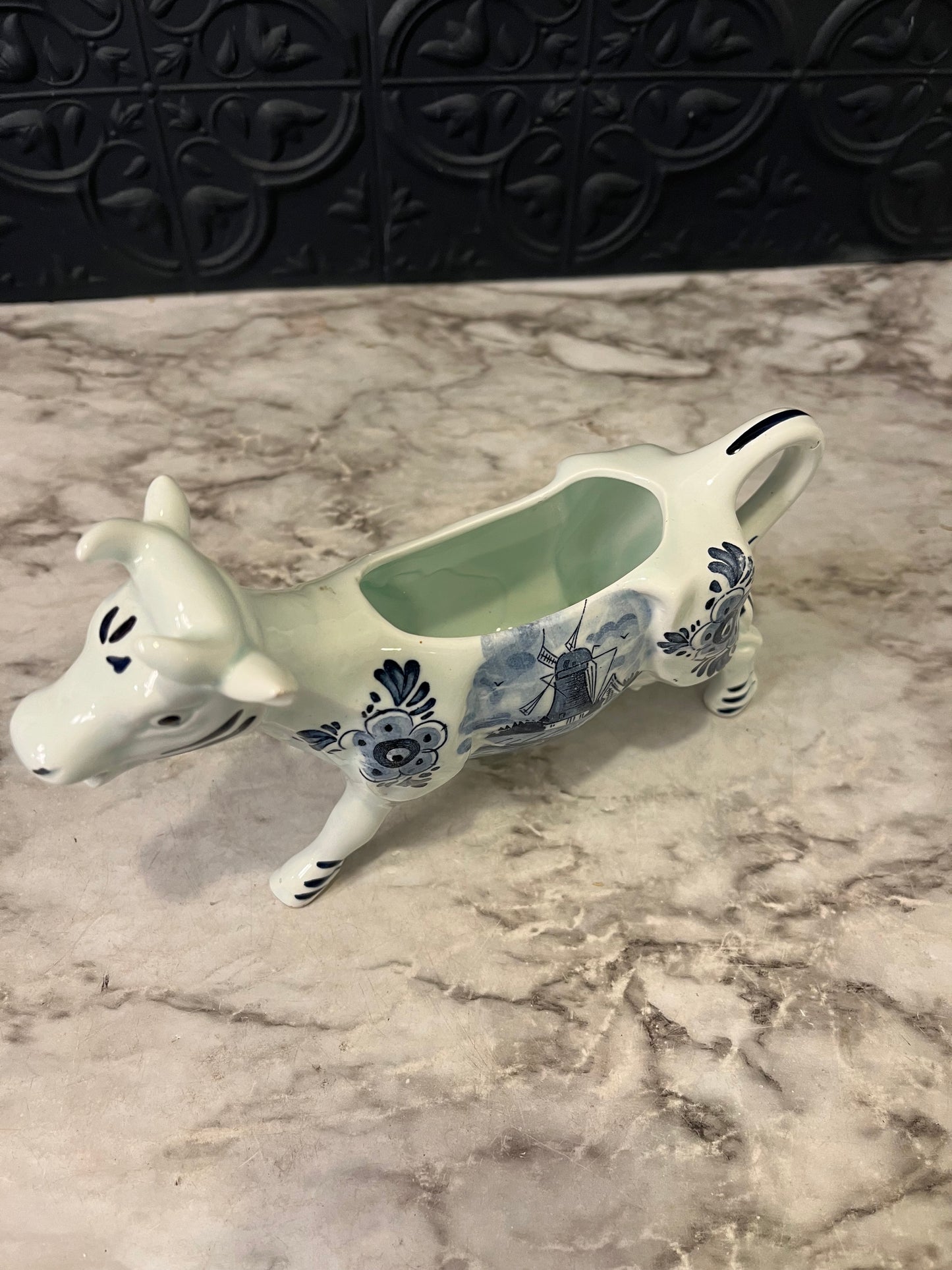 Blue and White Delft Cow Creamer