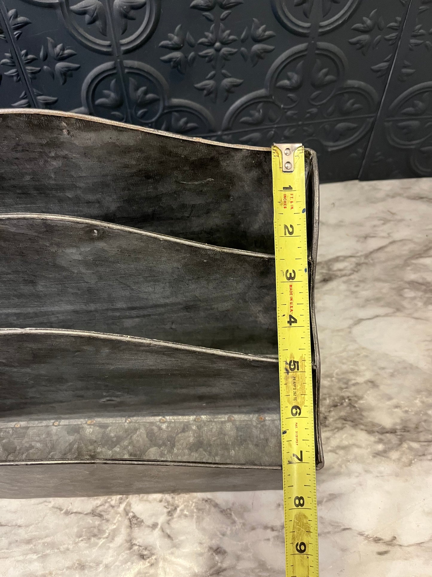 Galvanized Metal Organizer