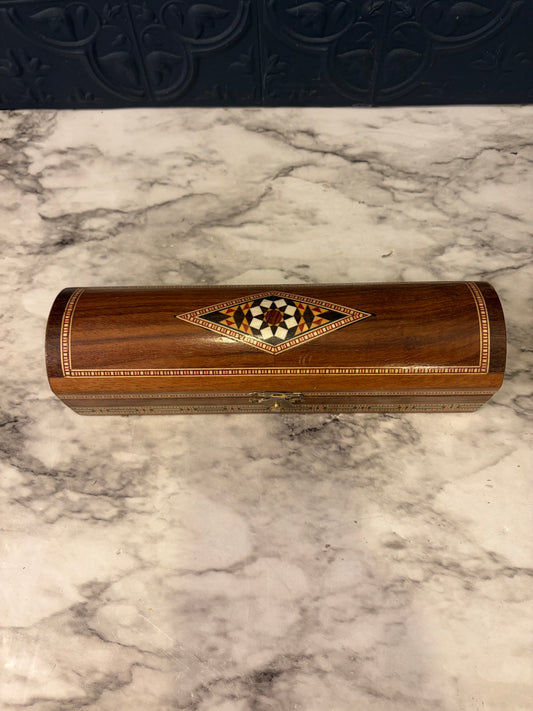 Long Narrow Mosaic Inlay Box