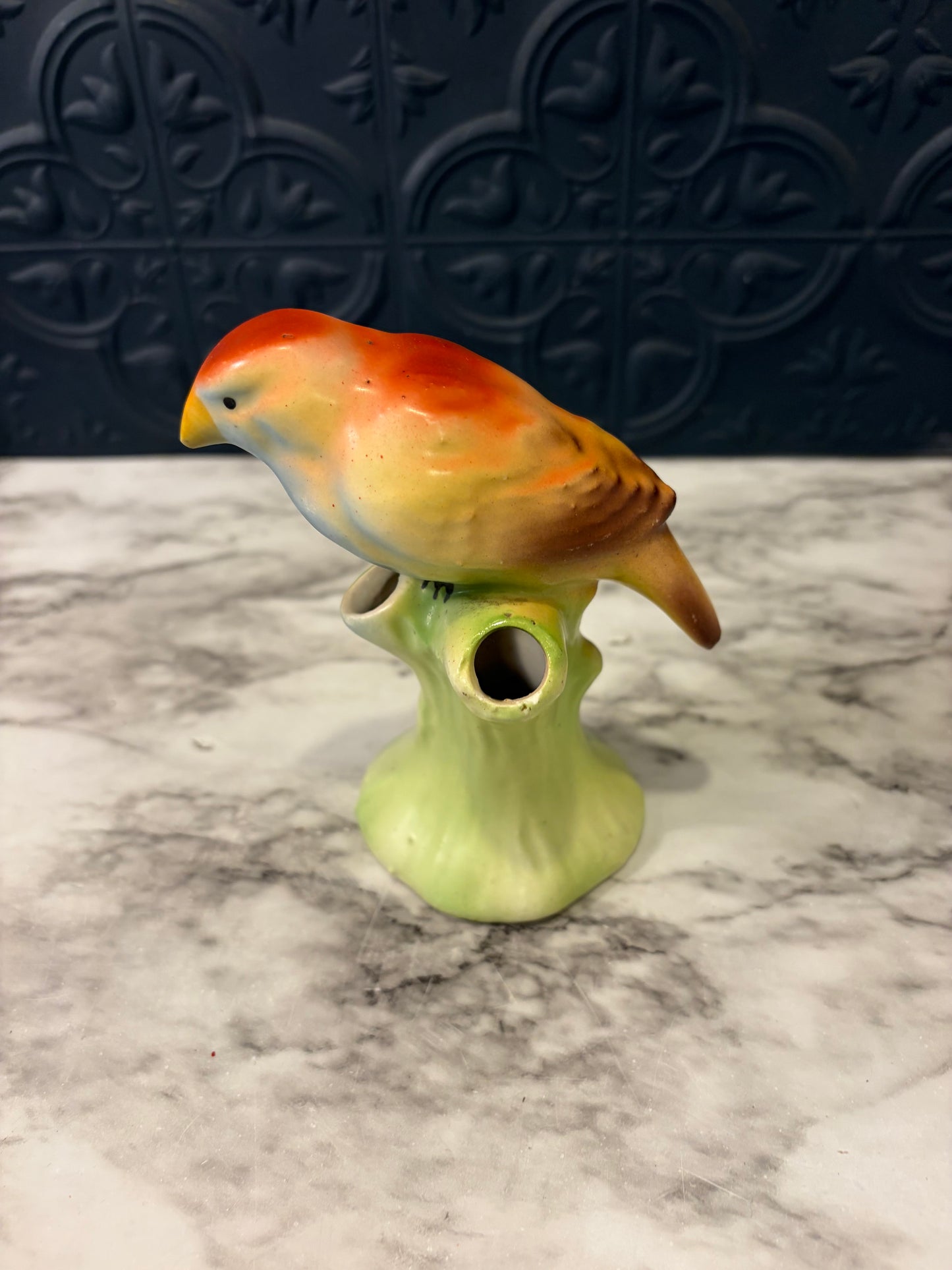 Vintage Bird Bud Vase