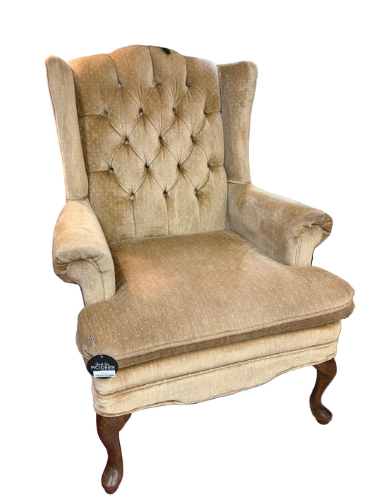 Tufted Gold Chair by Style Craft