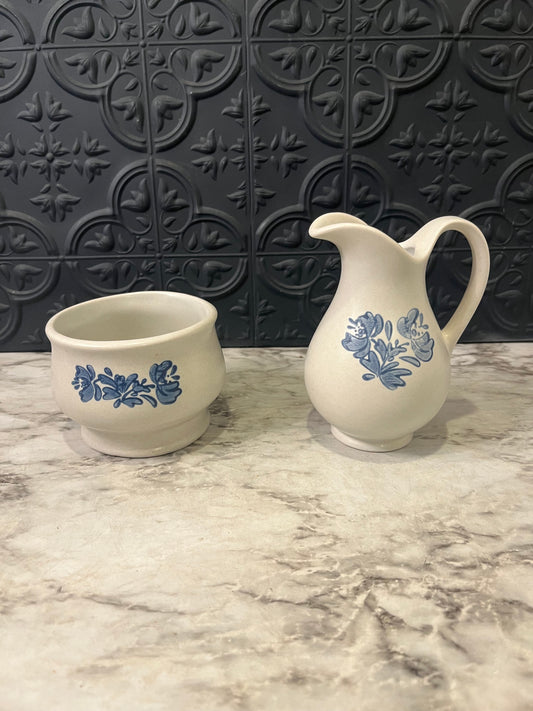 Pfaltzgraff Cream and Sugar Stoneware Set