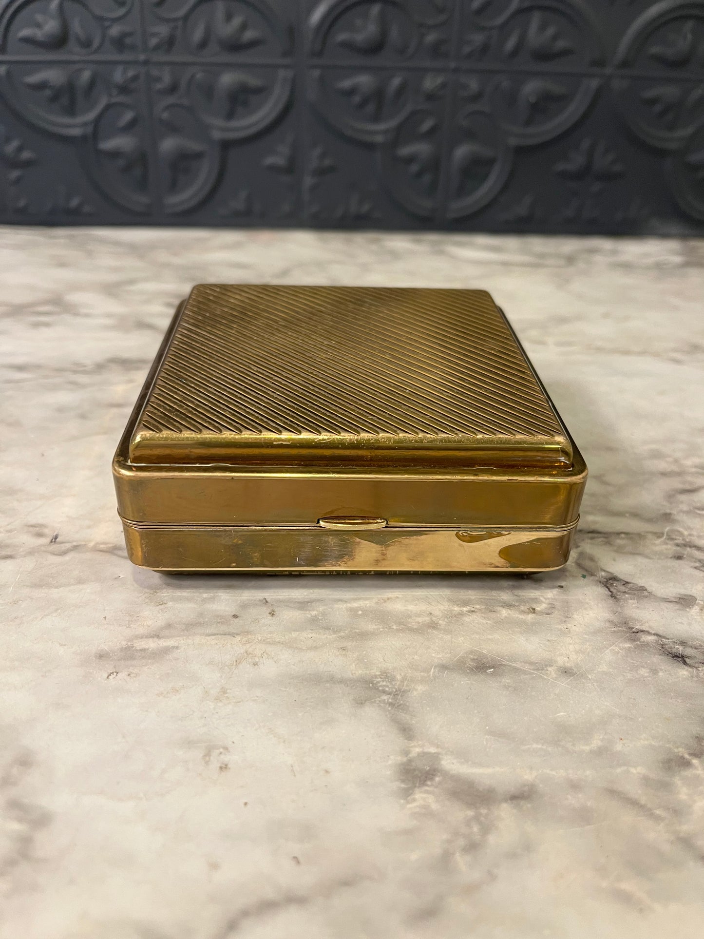 Square Brass Folding compact