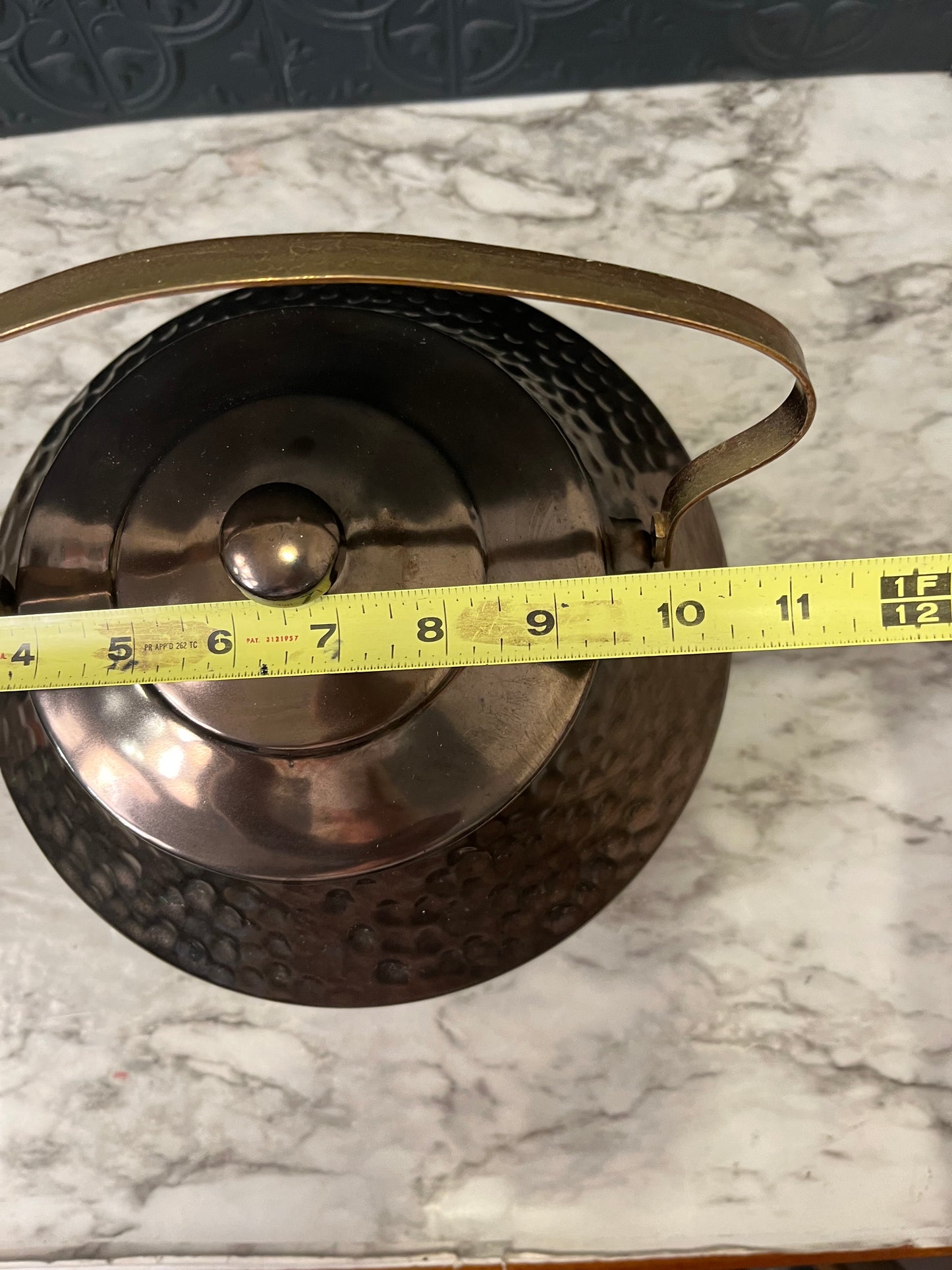 Bronze Hammered Mcoy Teapot