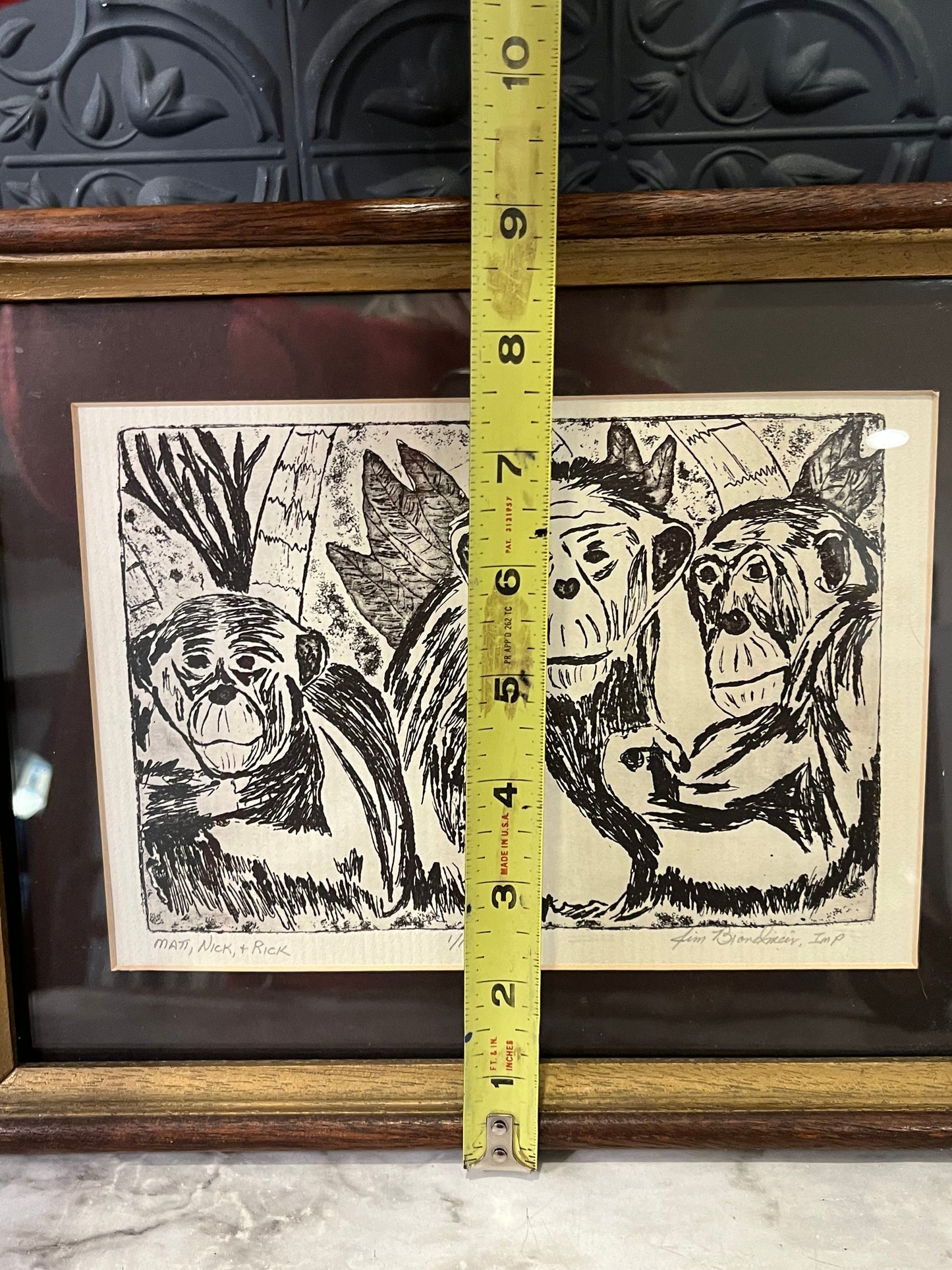 Original Etching of Matt, Nick and Rick