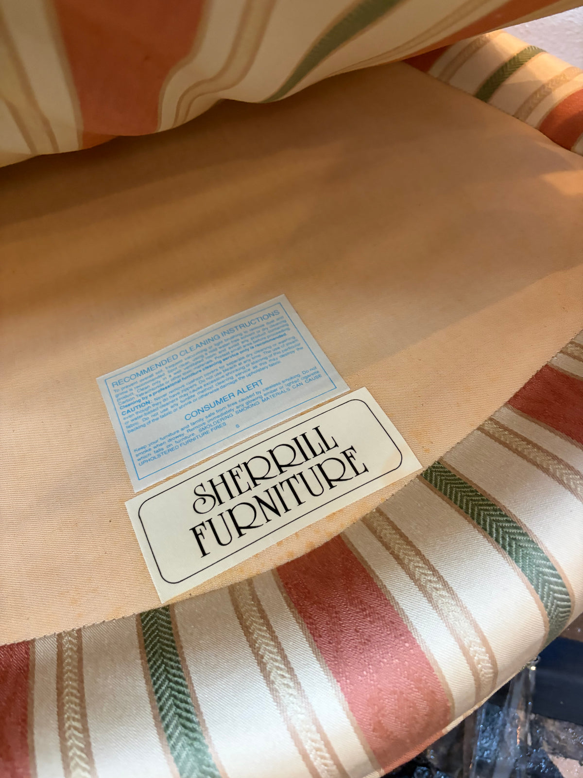 Sherril Furniture Stripe French Style Chair