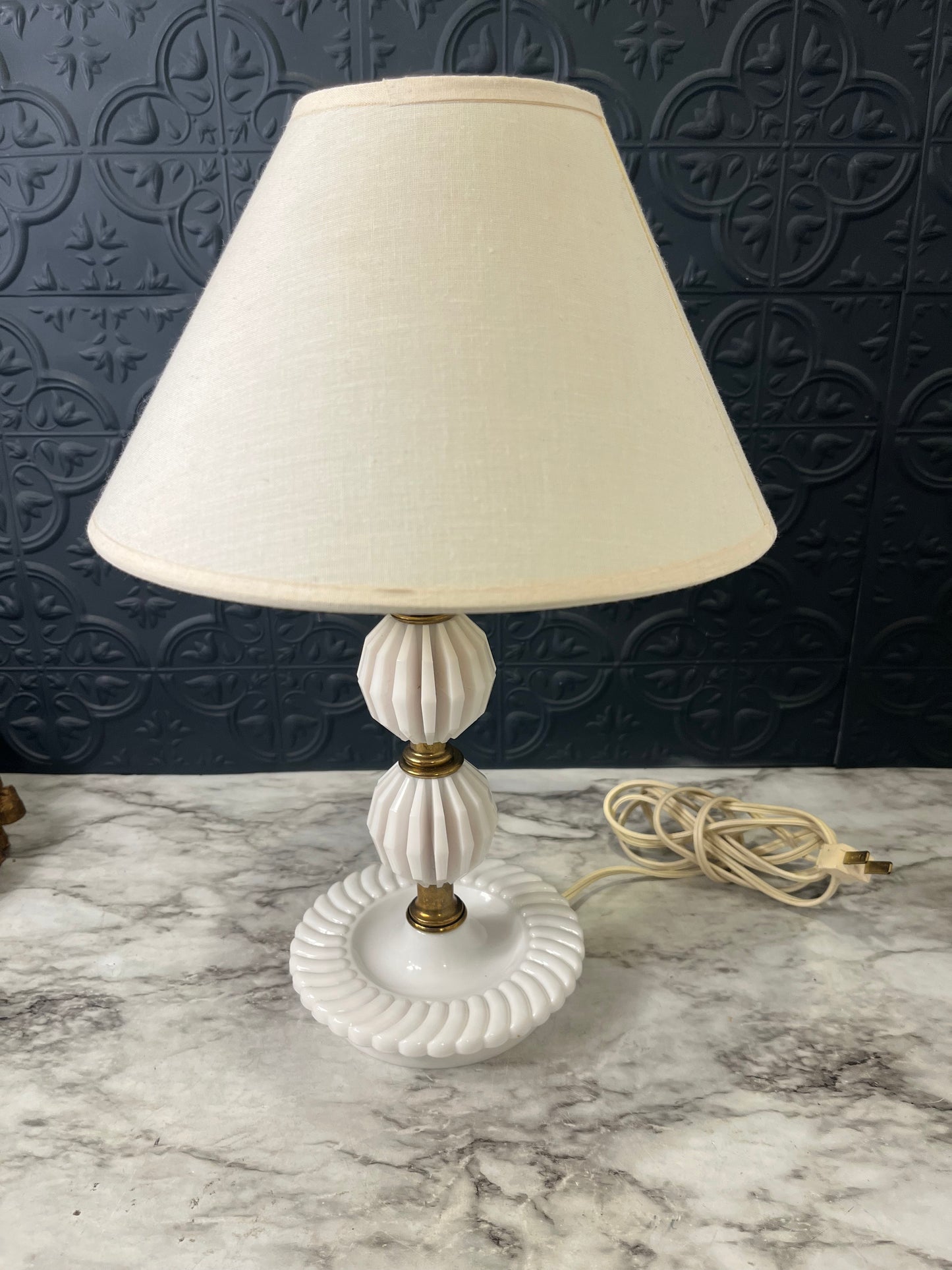 White Plastic Lamp small