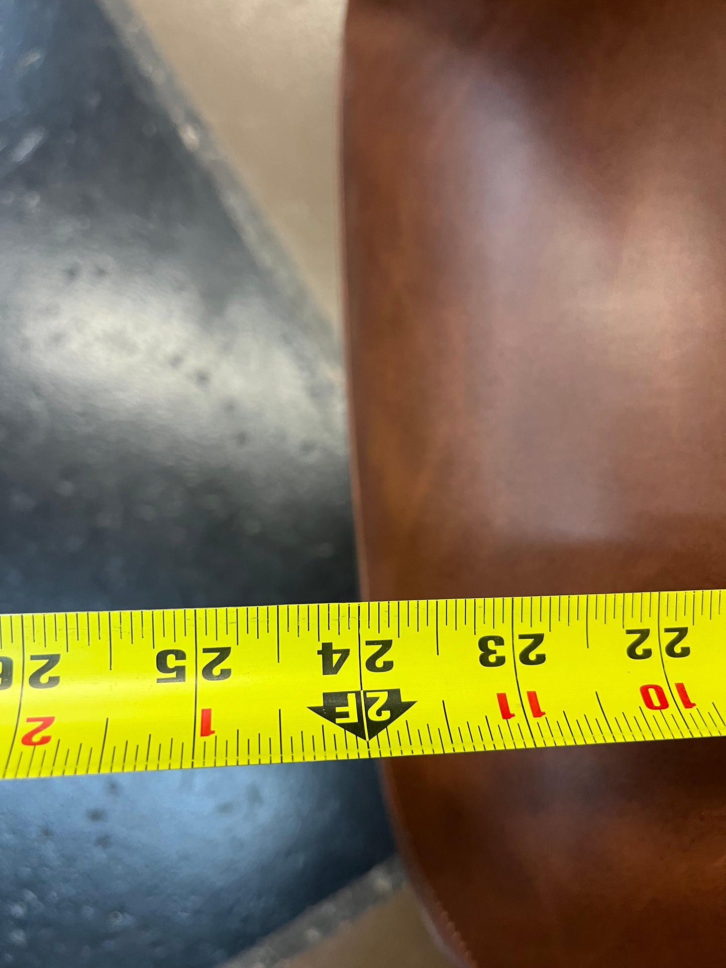 Brown Faux Leather Chair