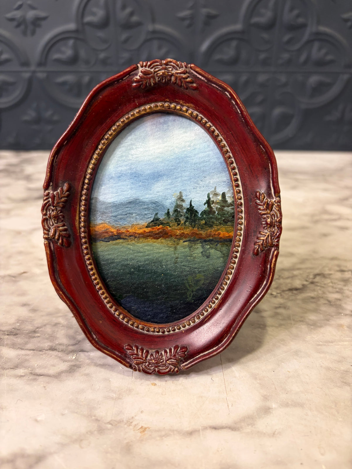 Oval Mini Original Painting by Jessie Serene LaKe