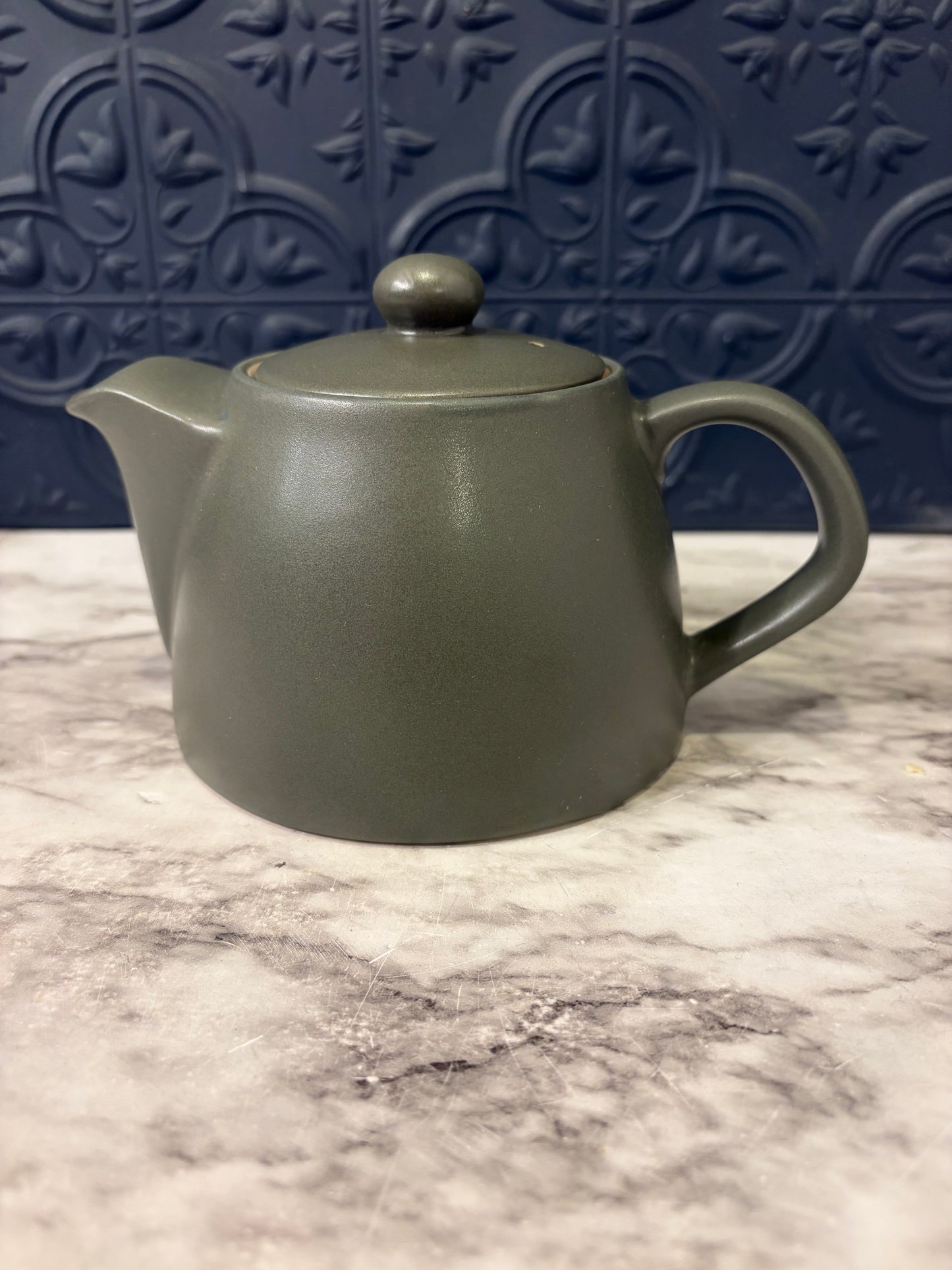 Small Greenish Gray Teapot