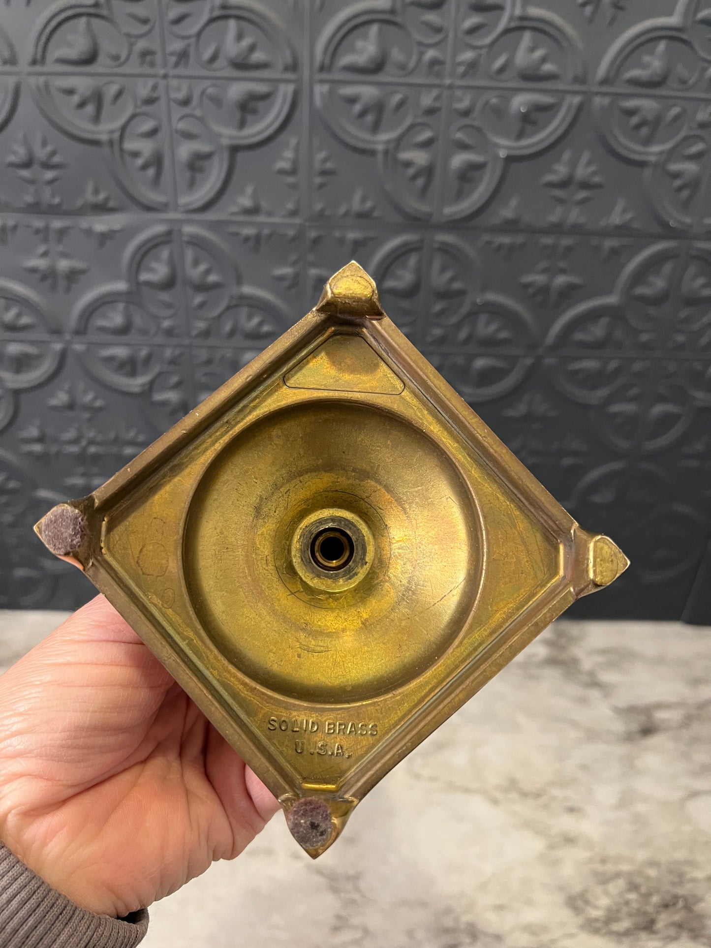 10.25 Solid Brass Candle Holder