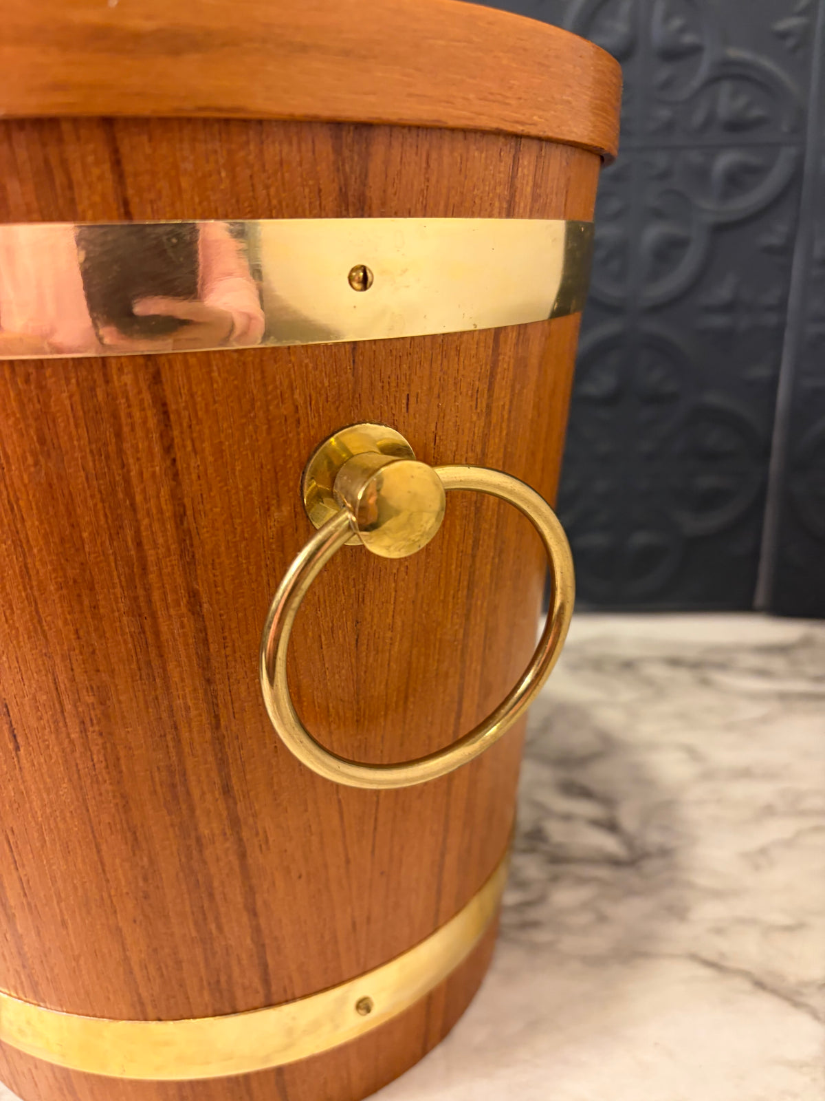 Mid Century Teak Ice Bucket
