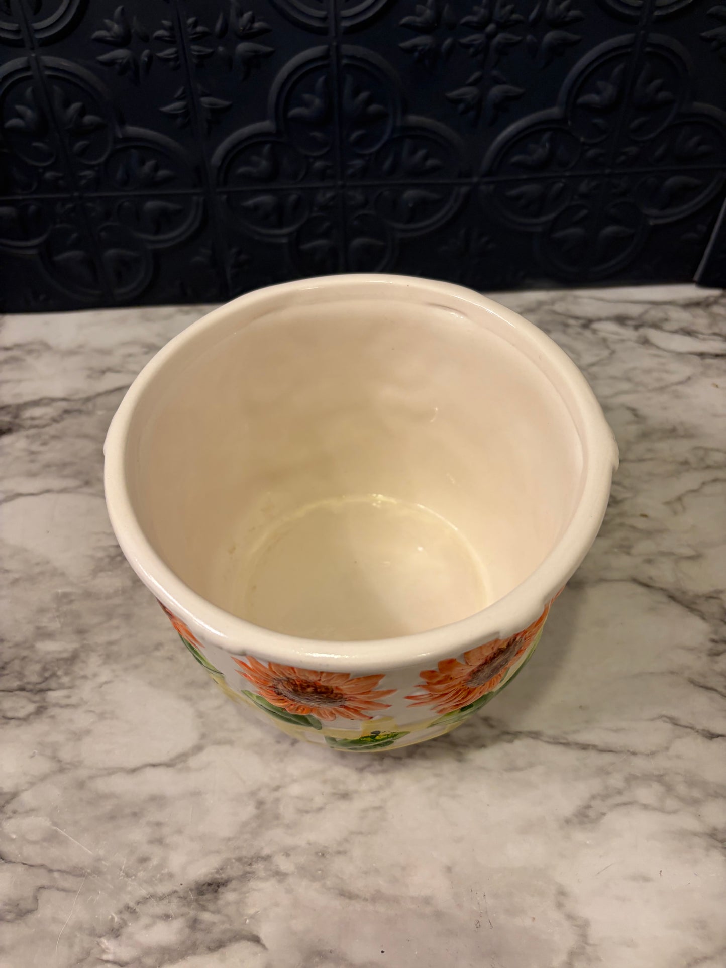 Sunflower Ceramic Pot