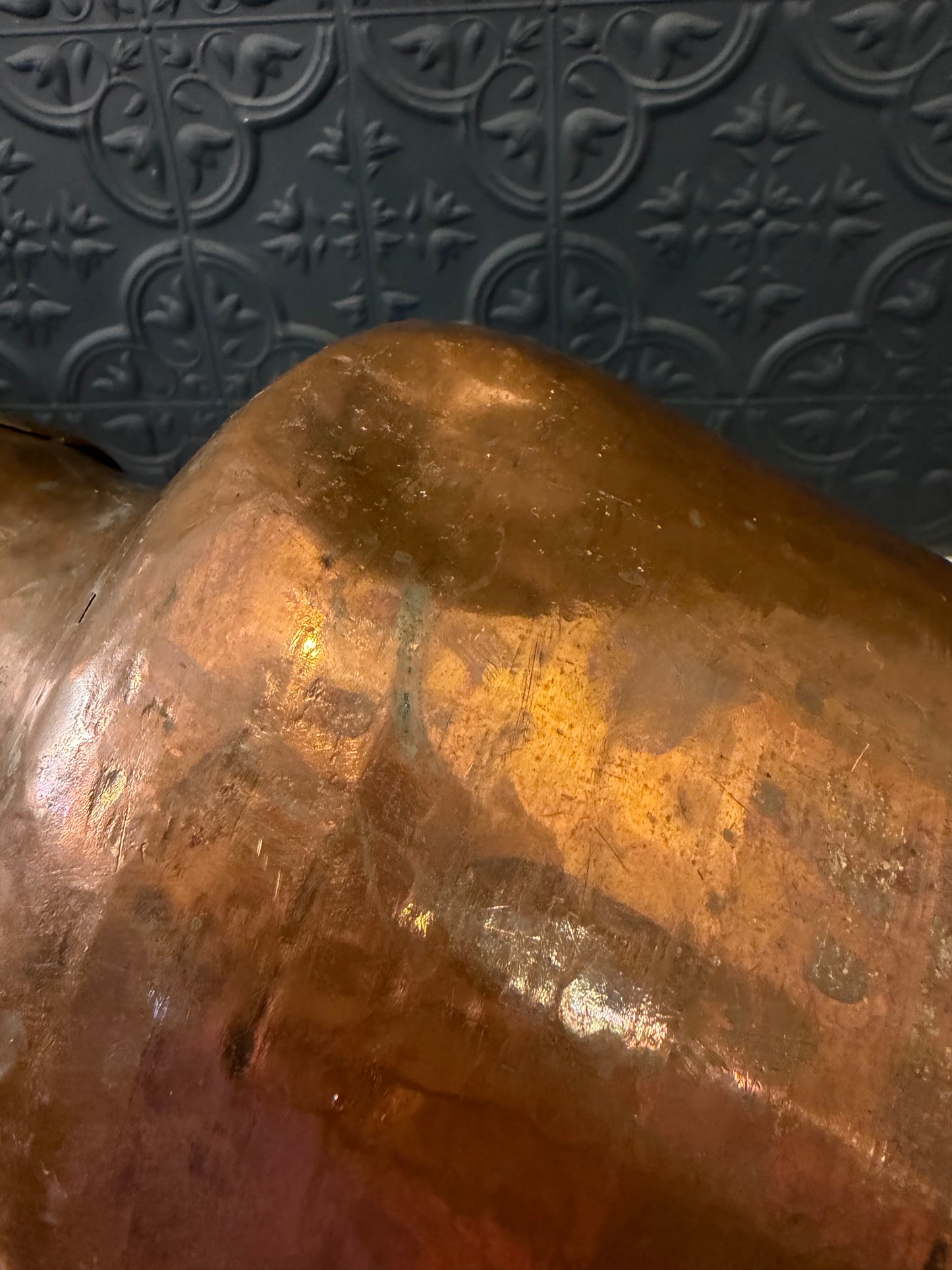 Large Copper Pitcher 14"