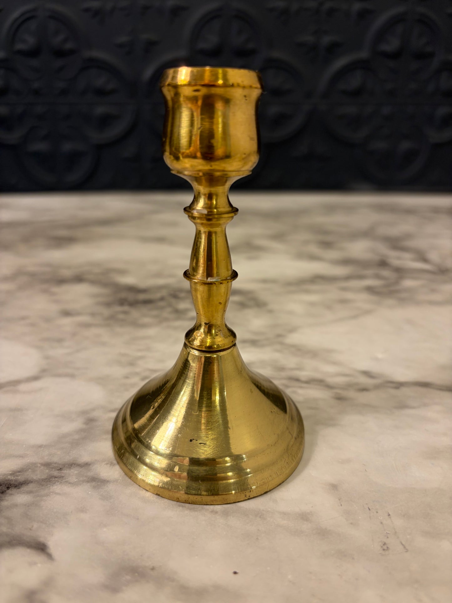 Brass Candle Holder 4" x .75"