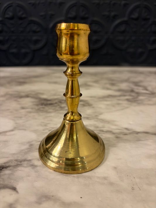 Brass Candle Holder 4" x .75"