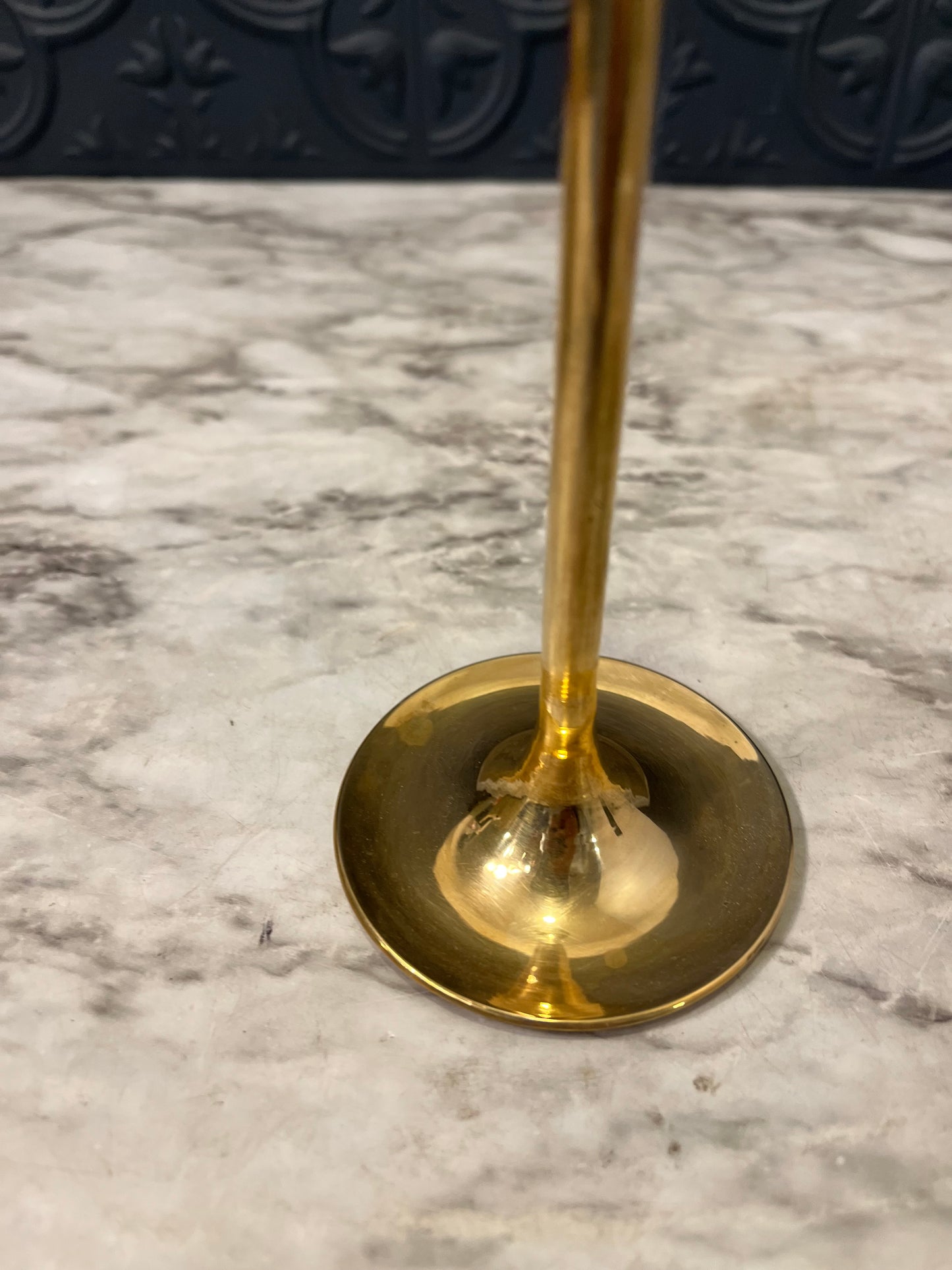 Skinny Brass Candle holder 7.5"