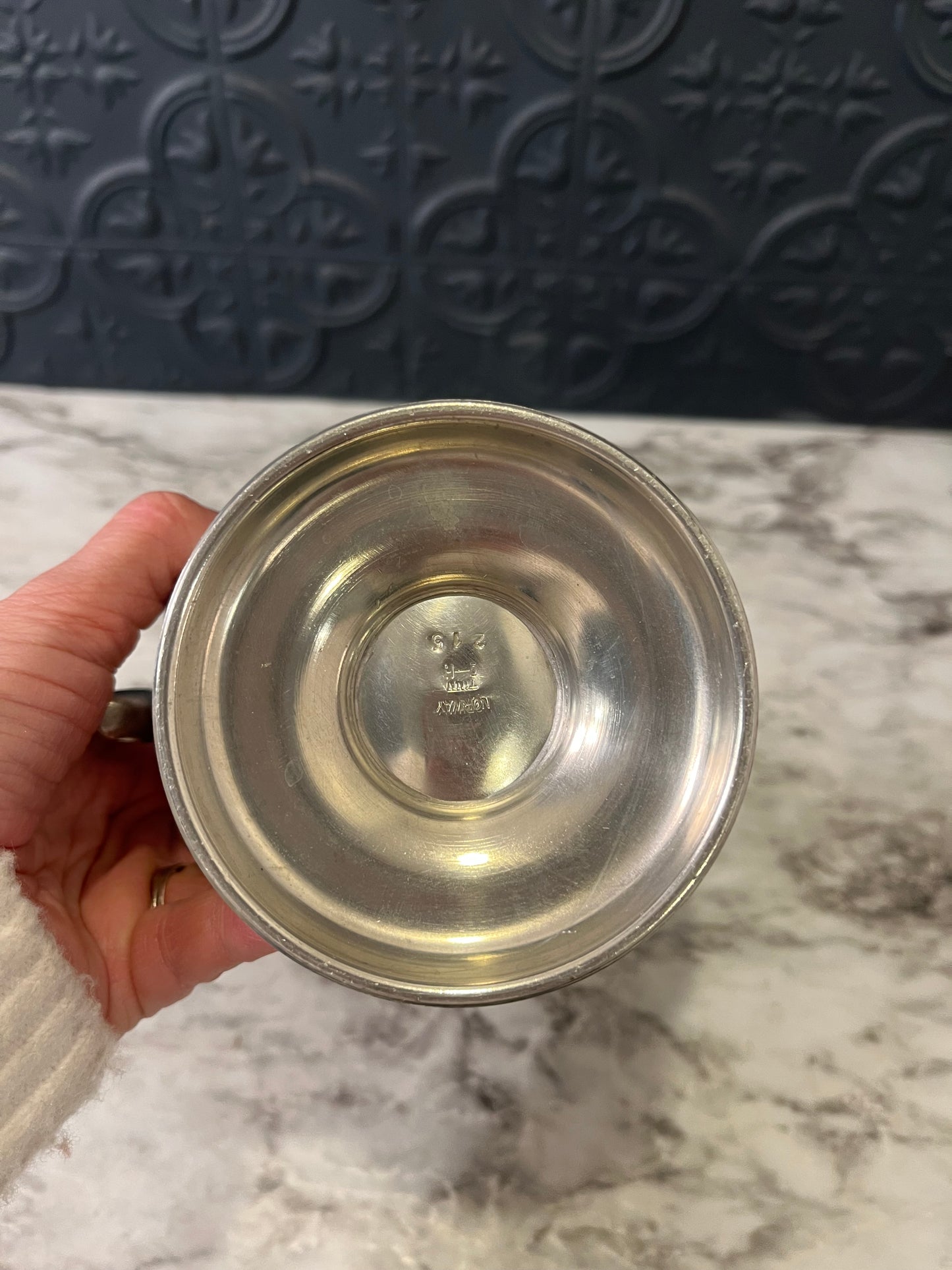 Norwegian Savo Tinn Pewter Pitcher