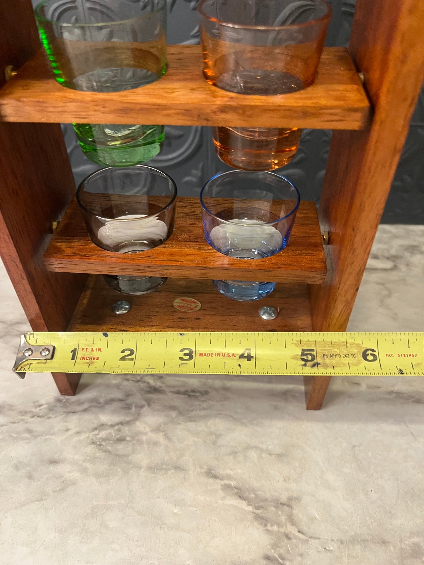 Enesco Shot Glasses with Carrier AS IS