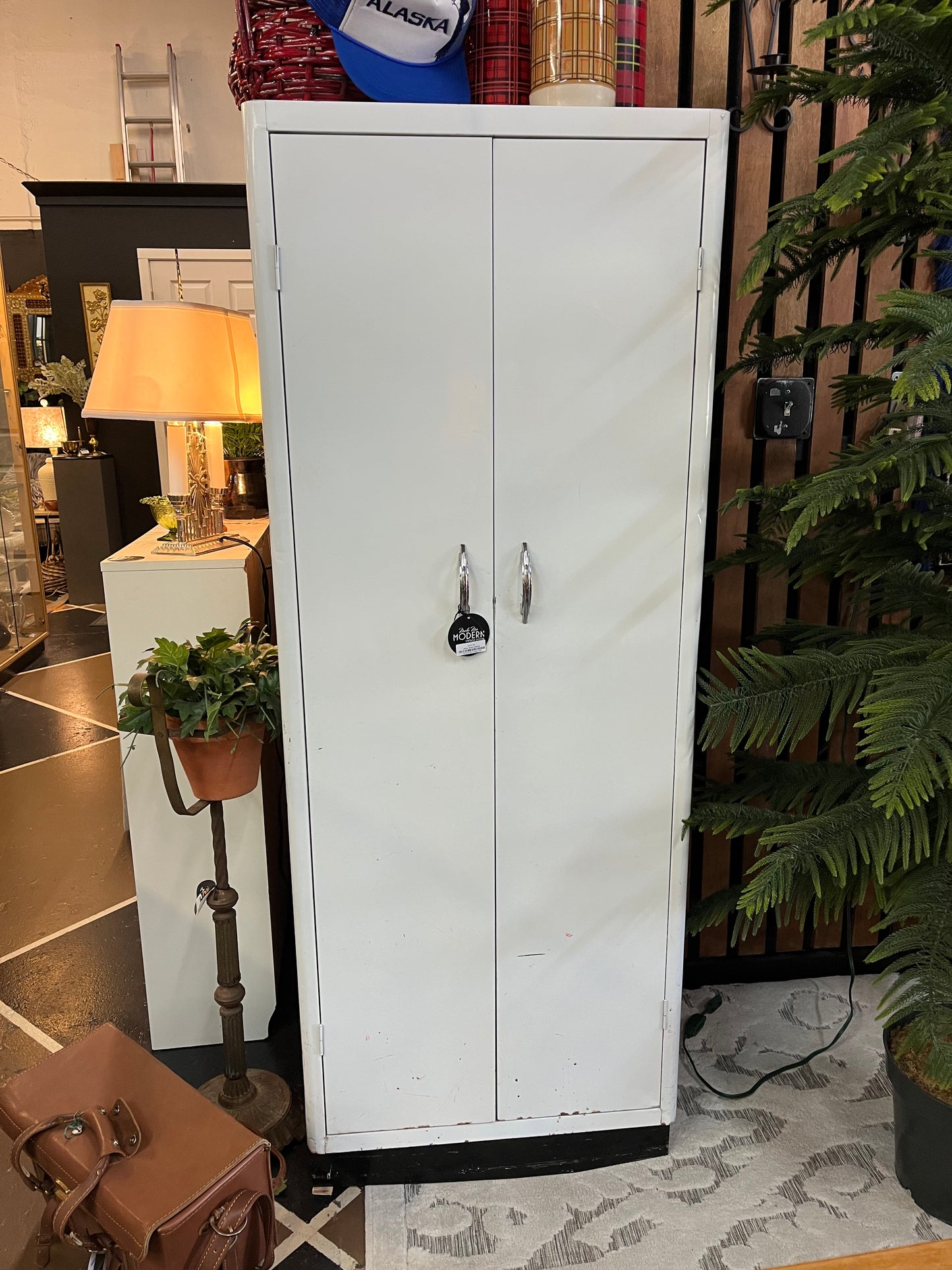White Metal Cabinet