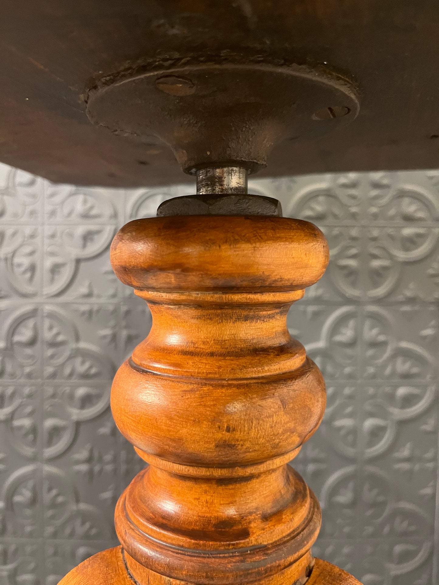 Piano Stool with Red Velvet Top