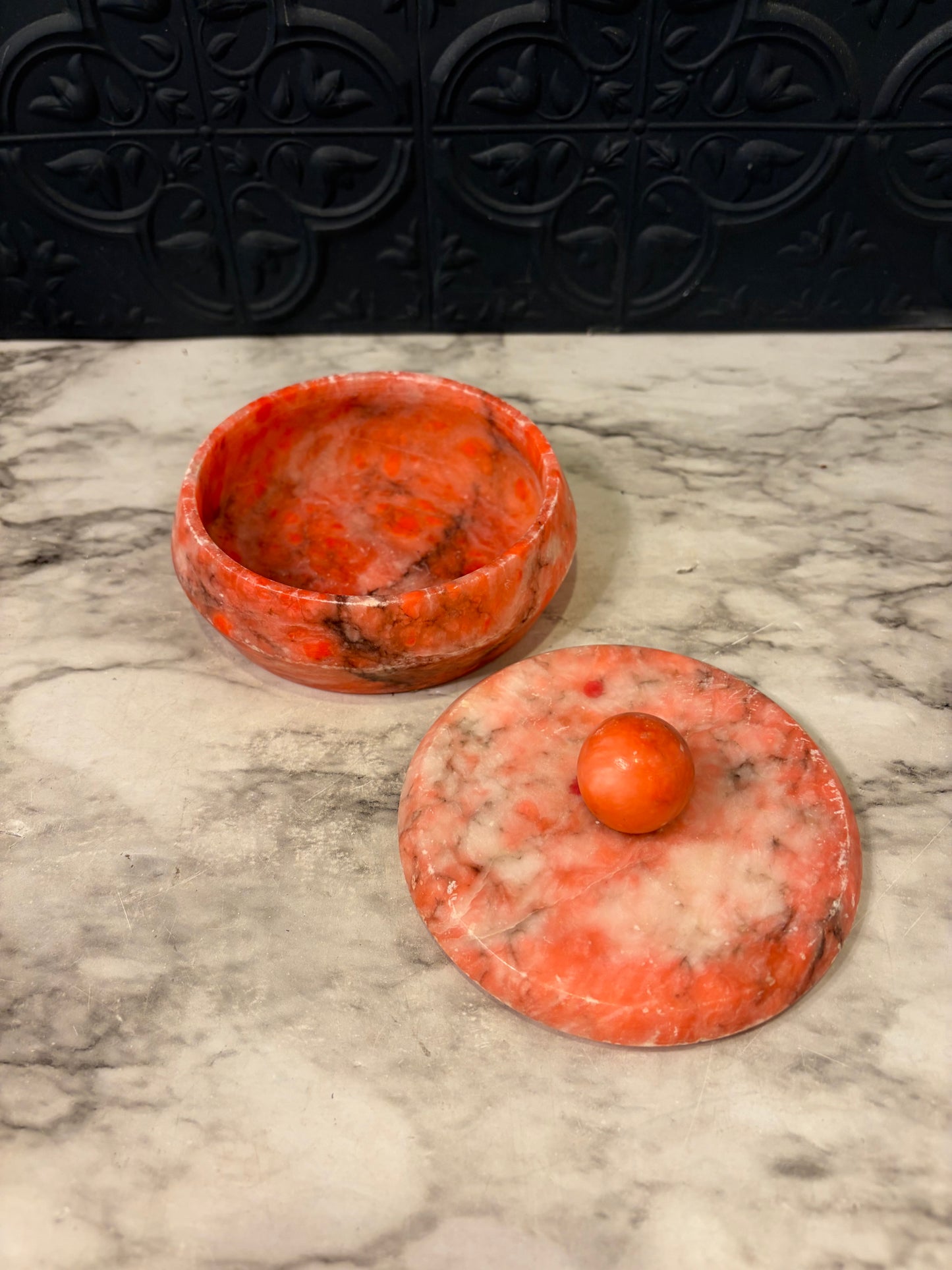 Hot Pink Stone Trinket Box