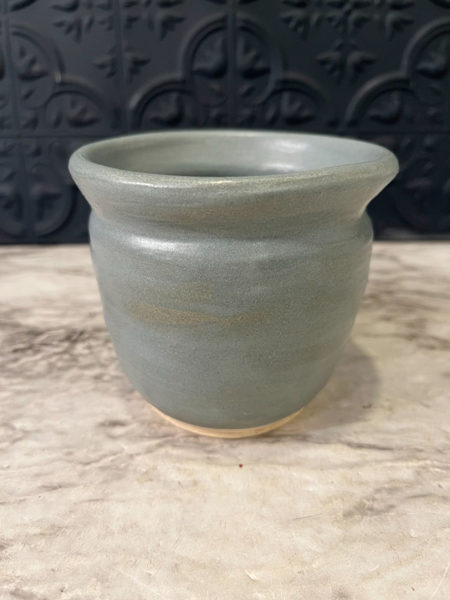 Small Blue Pottery Planter