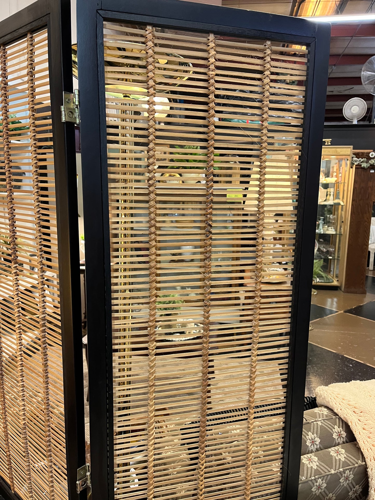 Bamboo Screen with Black Trim