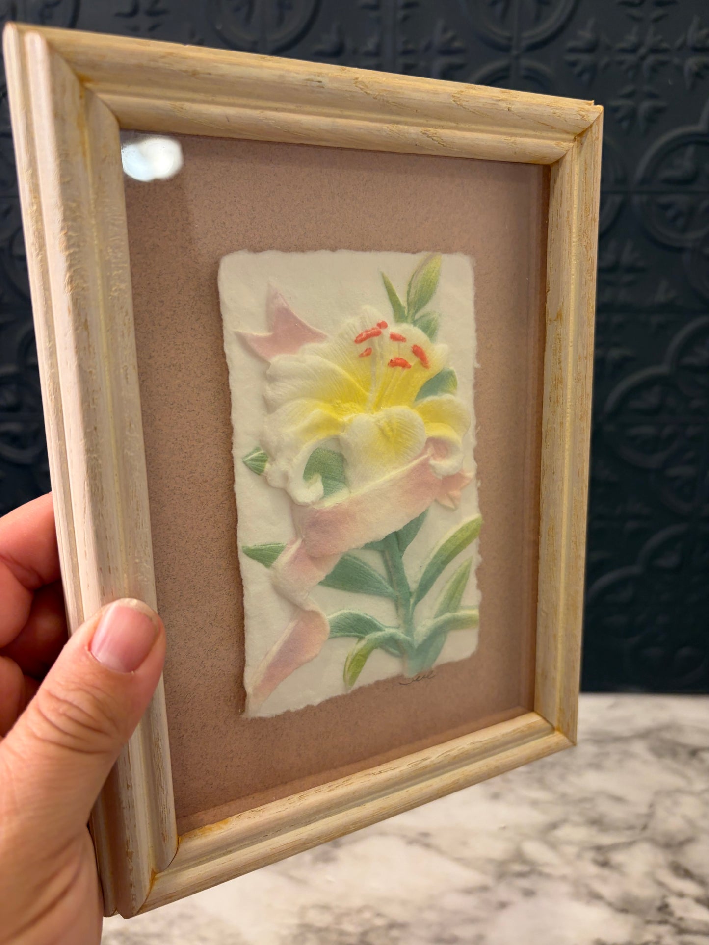 Hand Cast Paper Lily