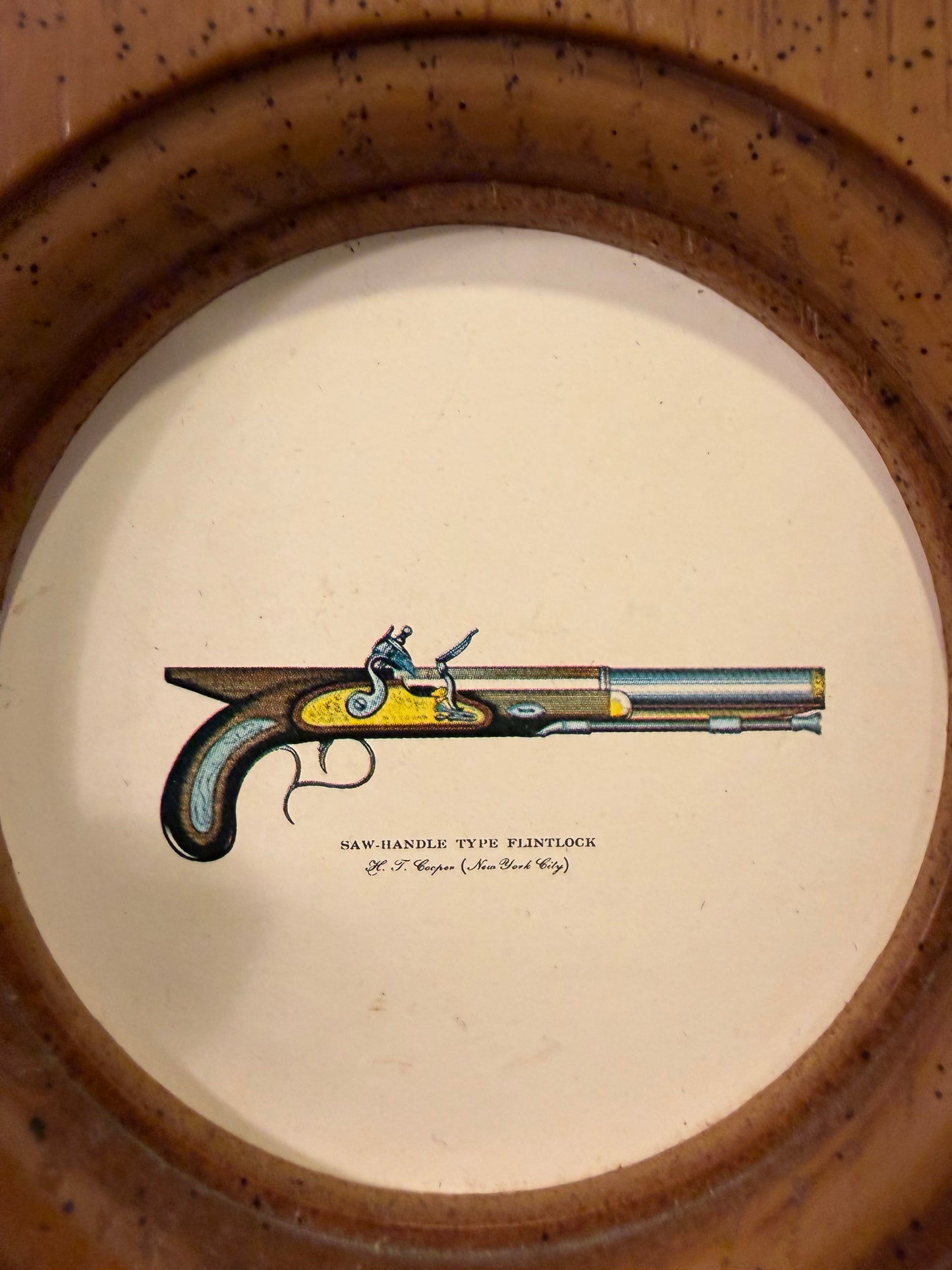 Saw Handle Type Flintlock Wall Hanging