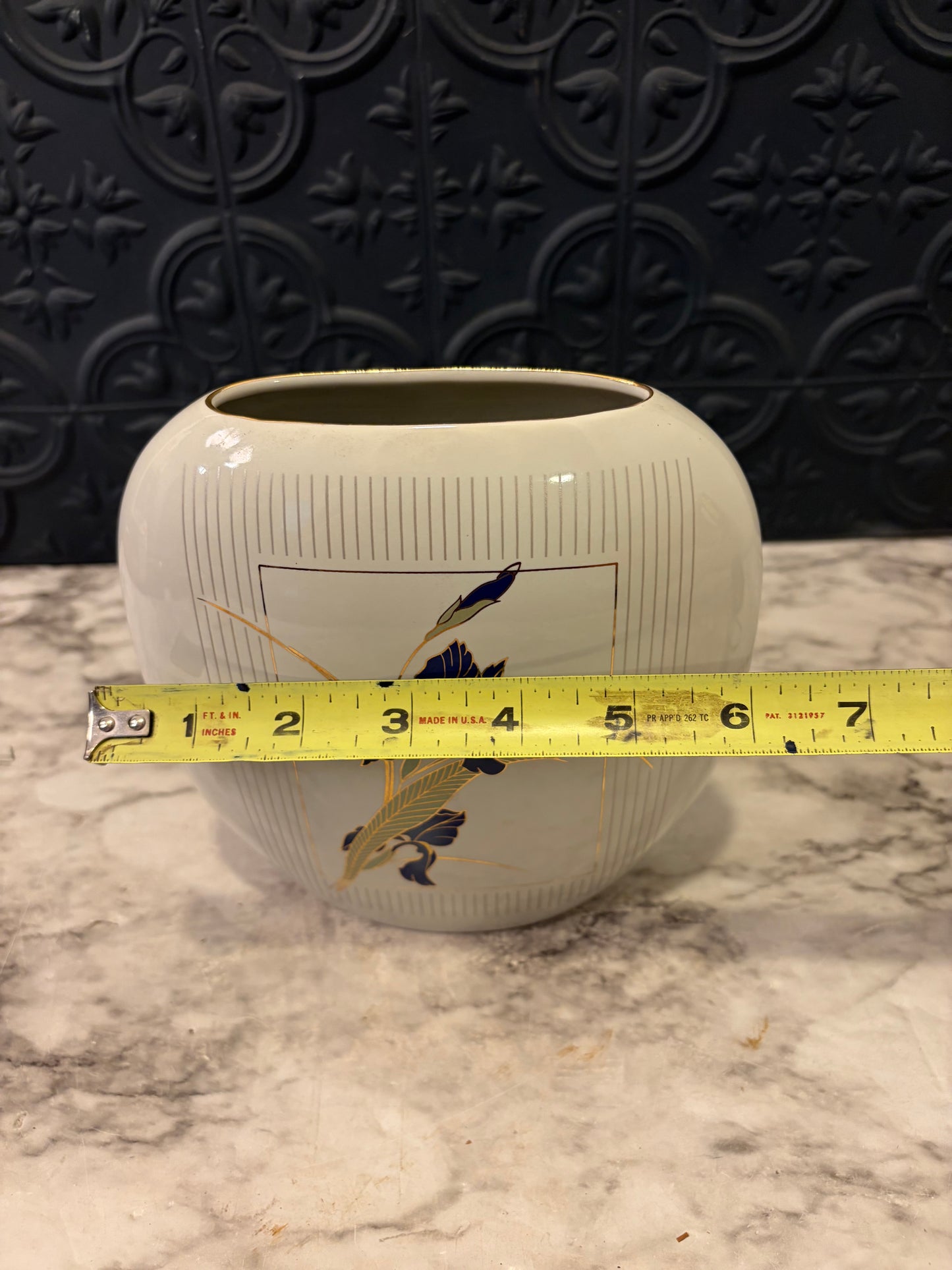 Purple Iris Otagiri Vase