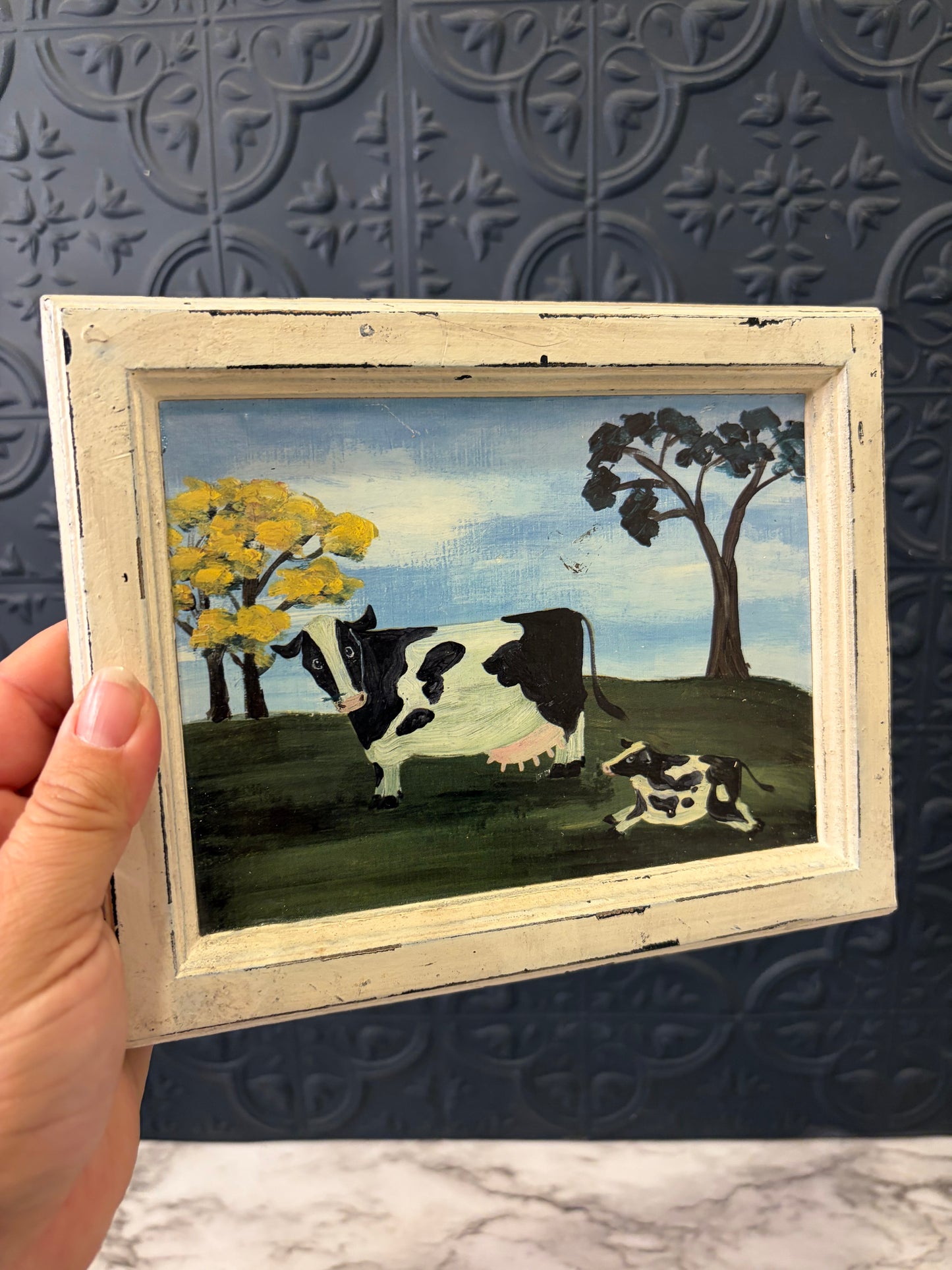 Cow  and Calf Print