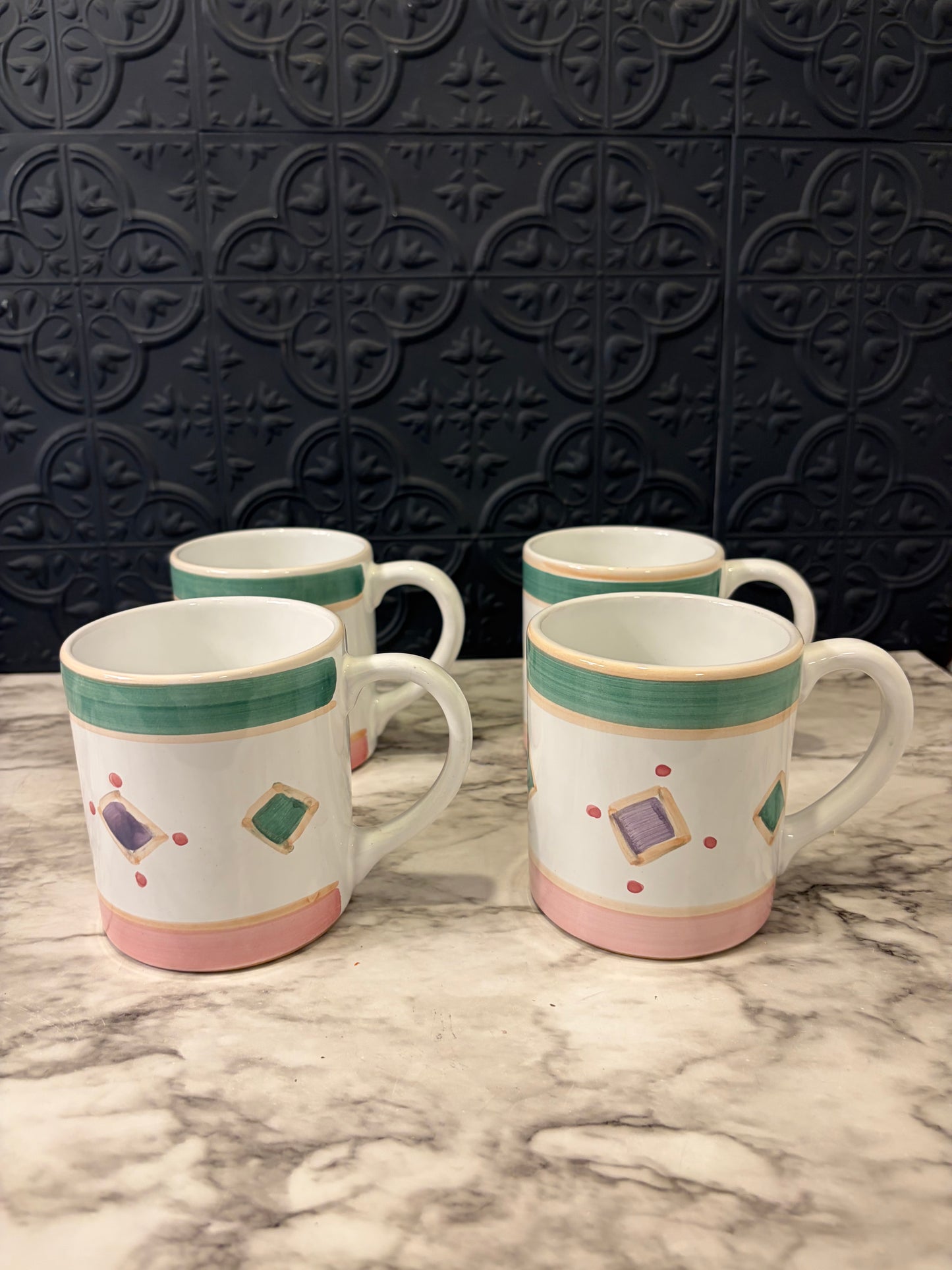 Caleca Belvidere Italian Mug set of 4