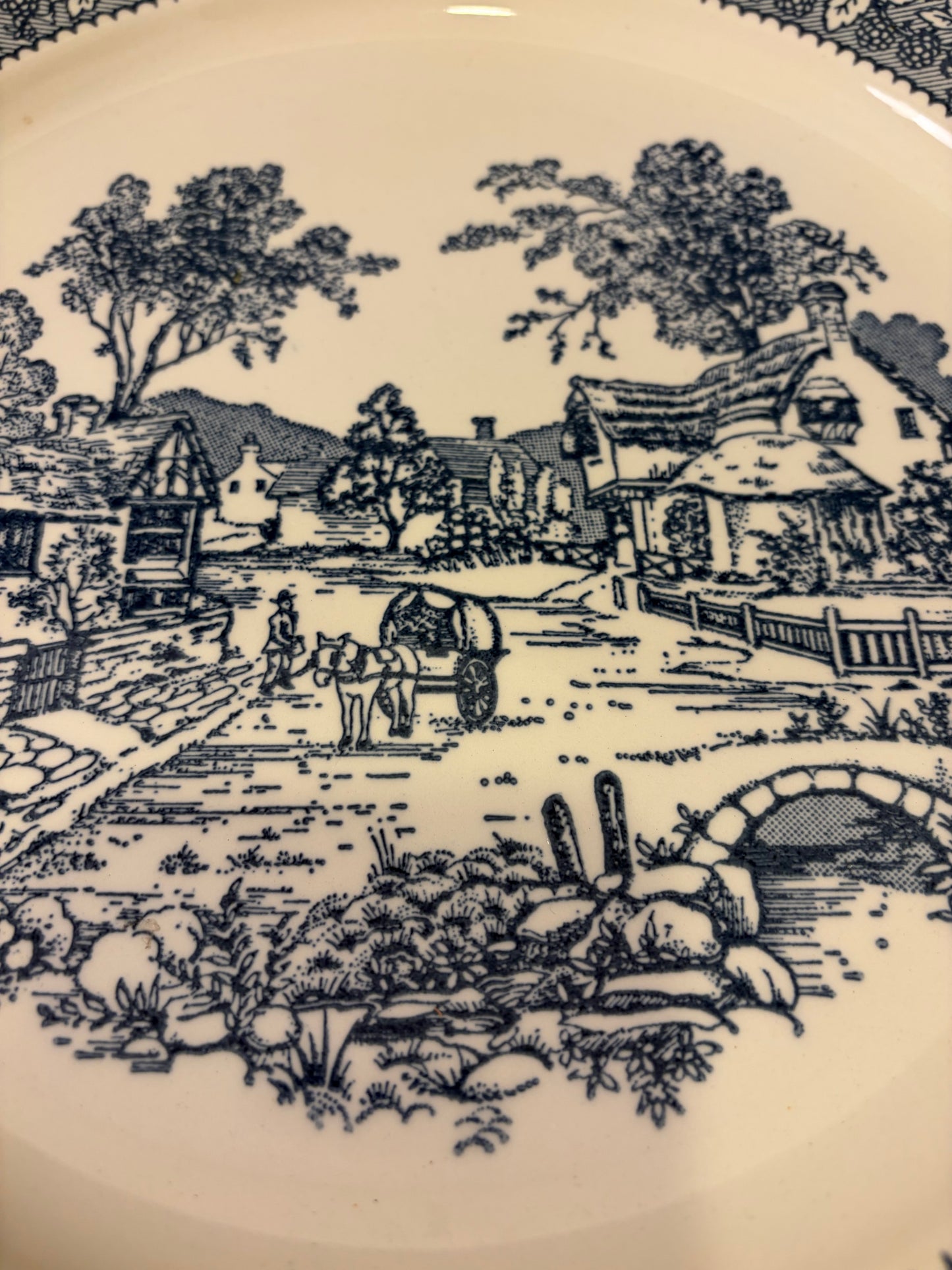 Shakespeare Blue and White Plate