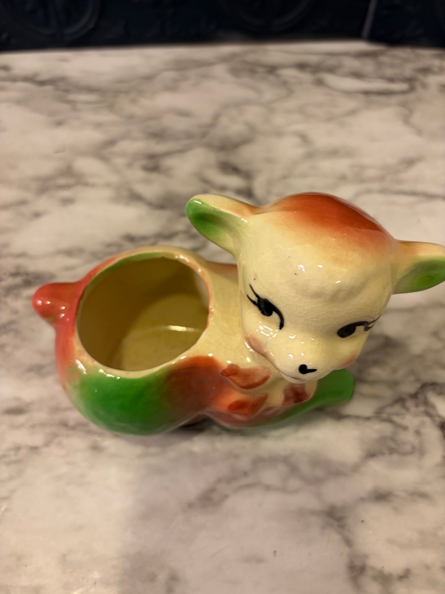 LIttle Lamb Planter Green