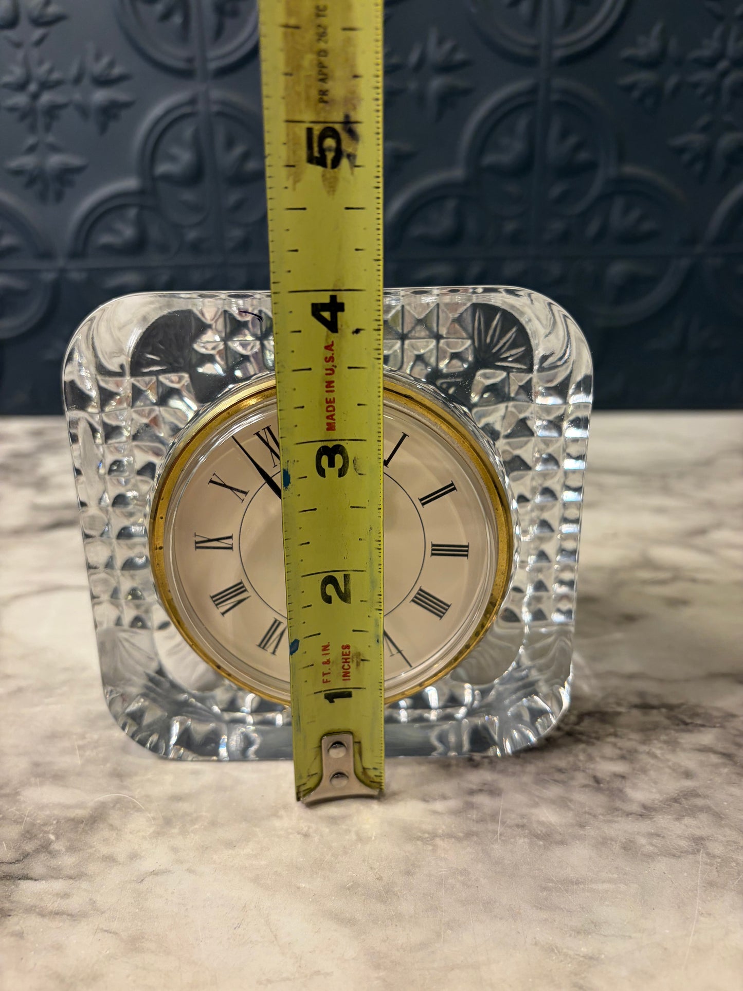 Stanger Crystal Table Clock