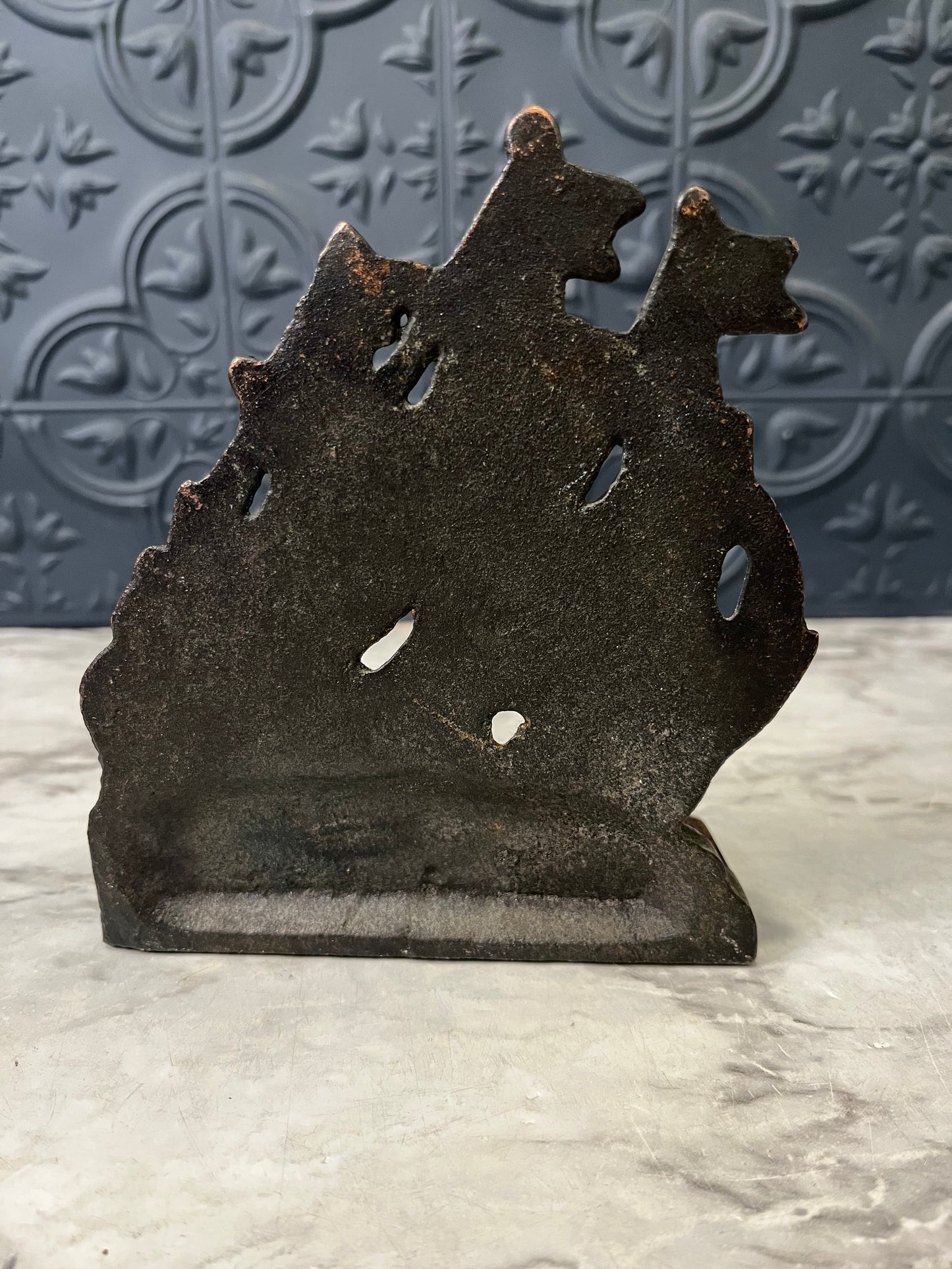Metal ship bookend or Doorstop