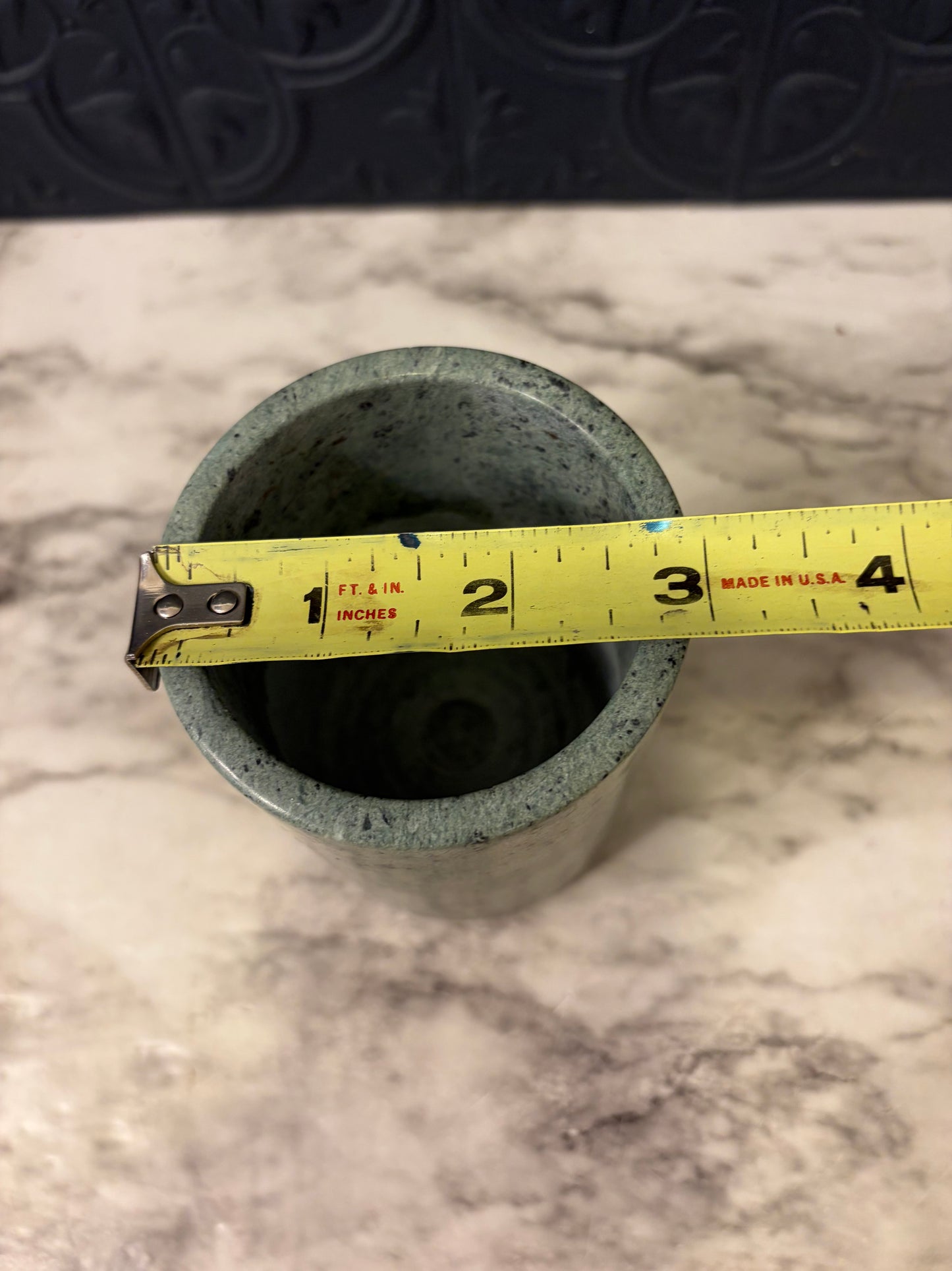 Small Green Marble Tumbler