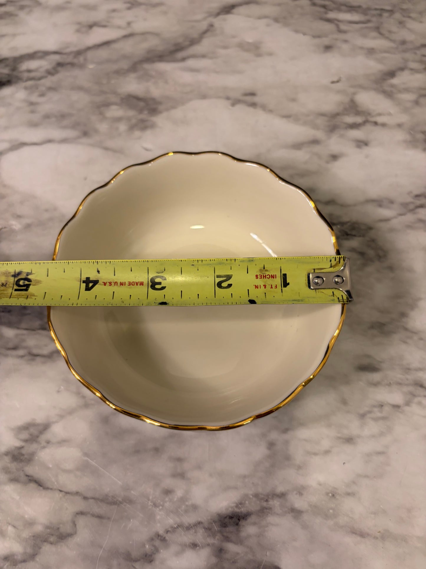 Lenox Bowl with Rose Relief 4.5"