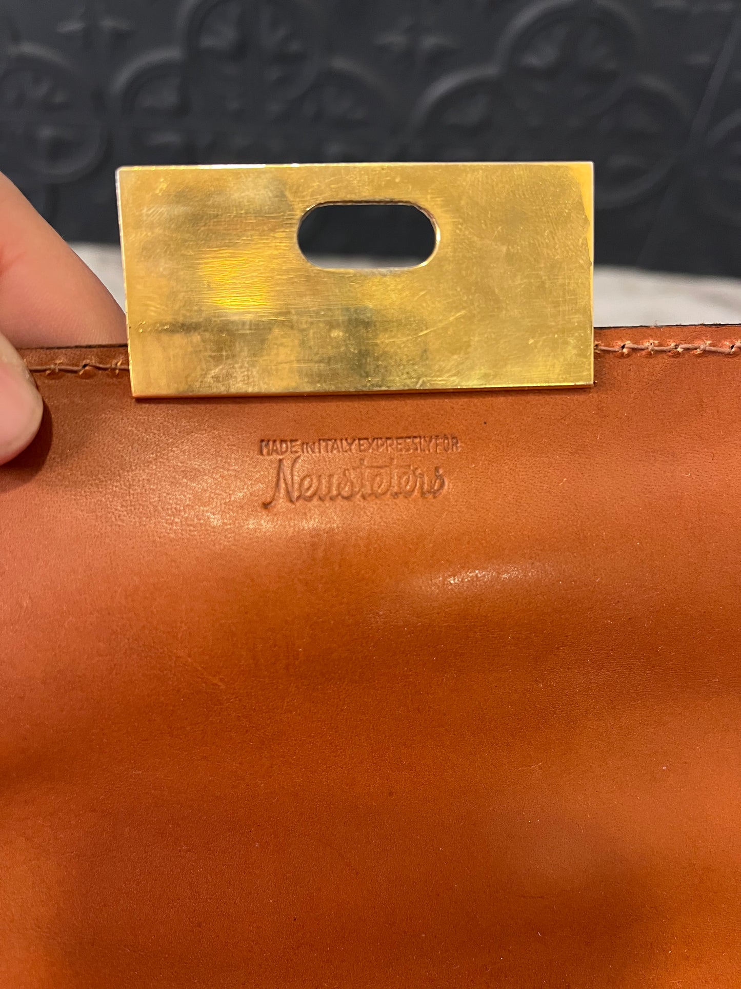 Neusteters Brown Leather Handbag