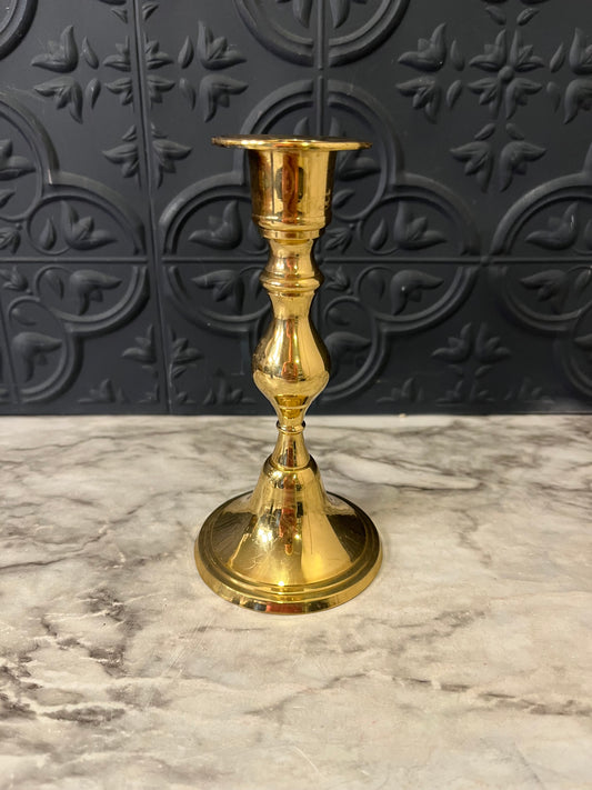 Brass and Candle Holder 5.5" Round Center