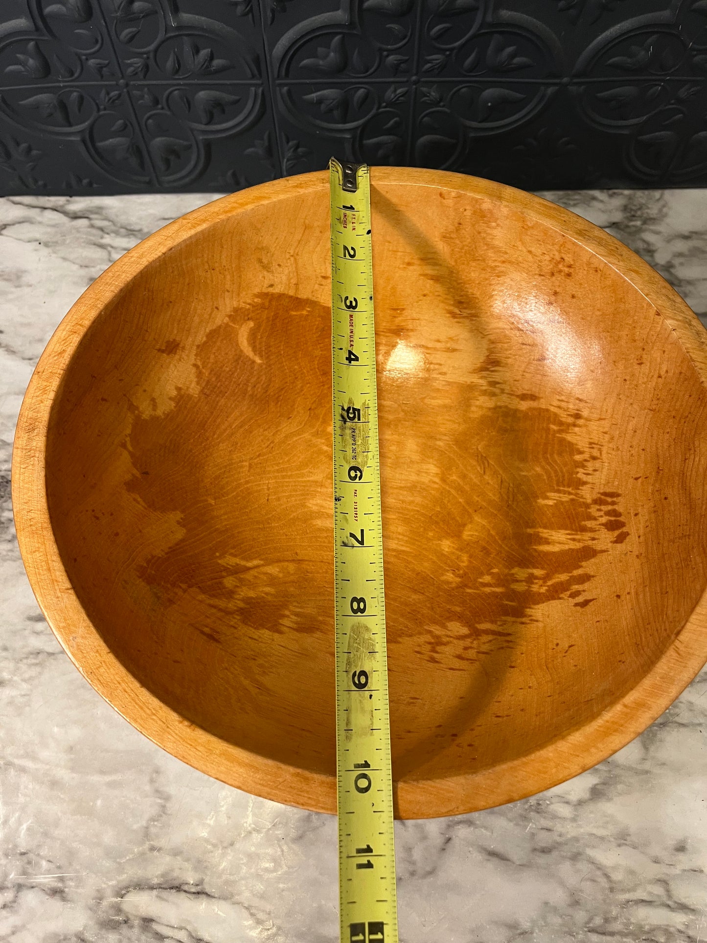 Honey Wood pedestal bowl